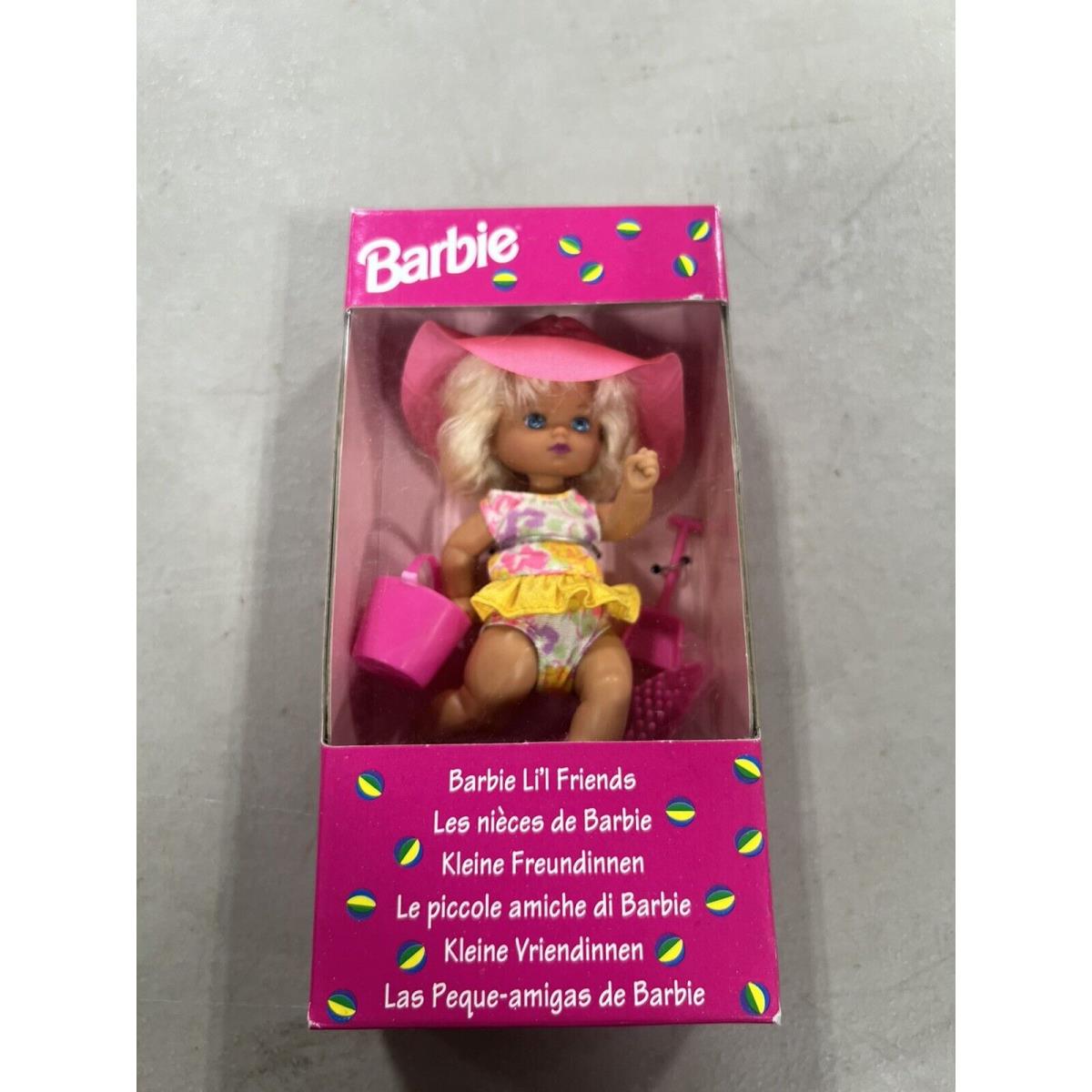 Mattel 1993 Barbie Li`l Friends Htf 4 Doll European Version Beach Goer D27