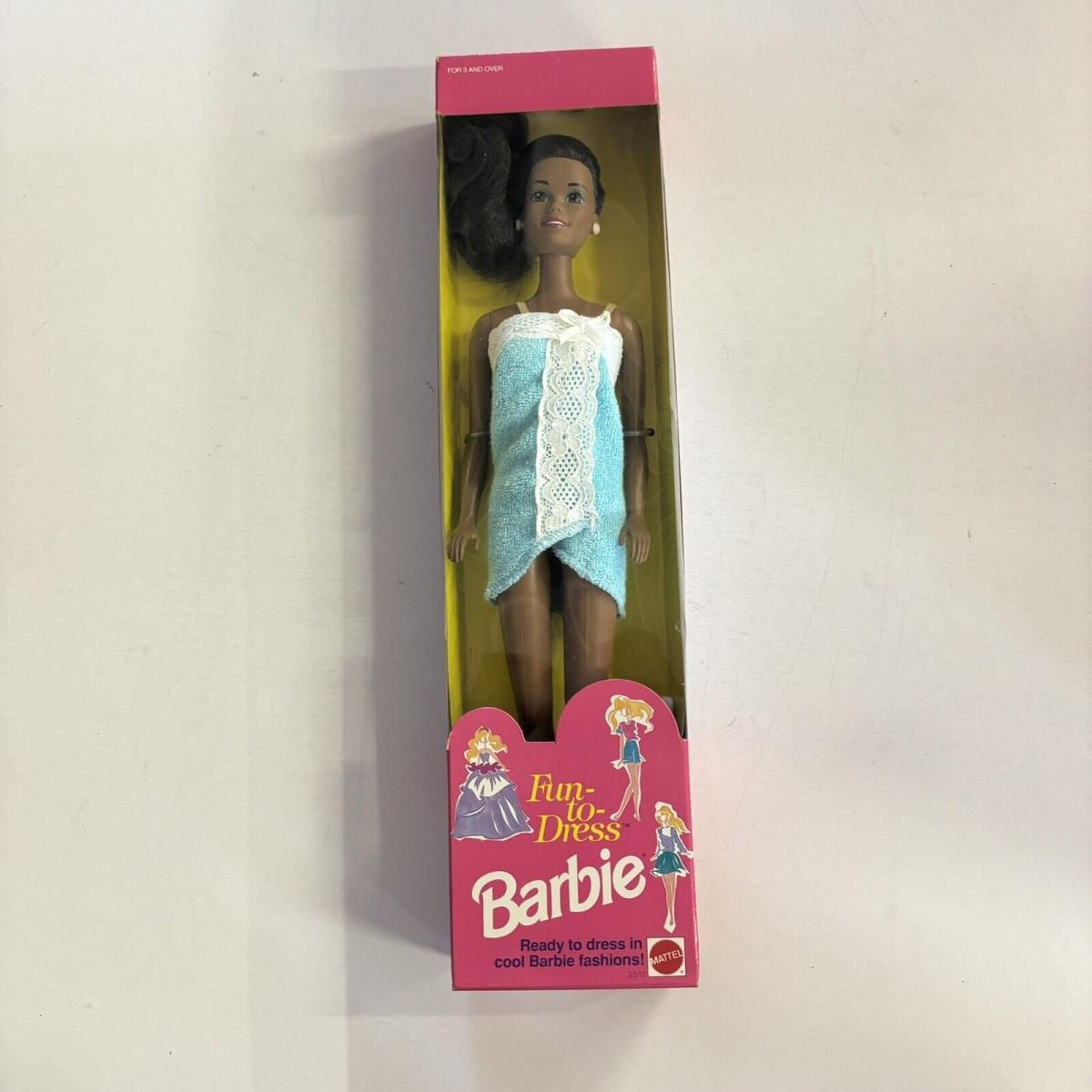 Fun to Dress Barbie Doll African American 2570 Mattel Christie Nrfb Fashion Play