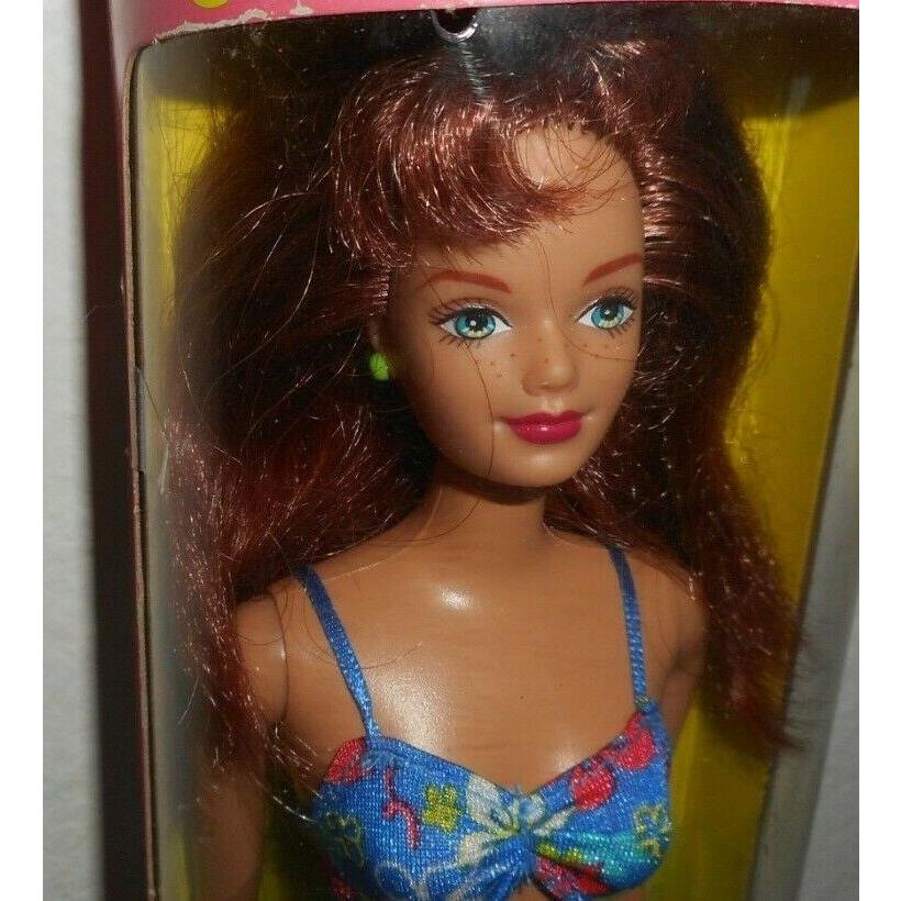 Mattel Hawaii Midge Friend of Barbie Doll 1999 24617 Blue Floral Bathing Suit