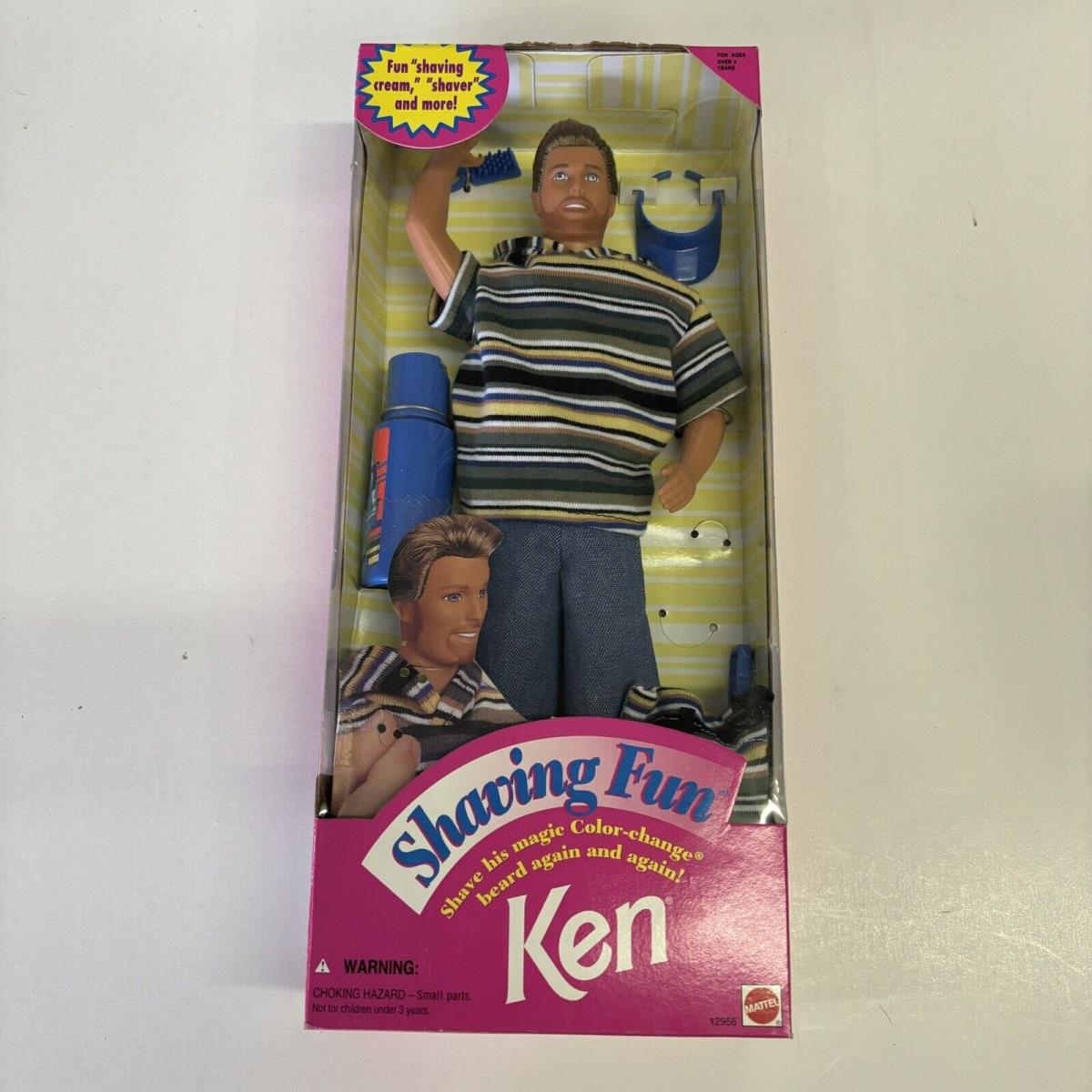 Vintage 1994 Shaving Fun Ken Doll Color Changing Beard Nrfb Mattel 12956