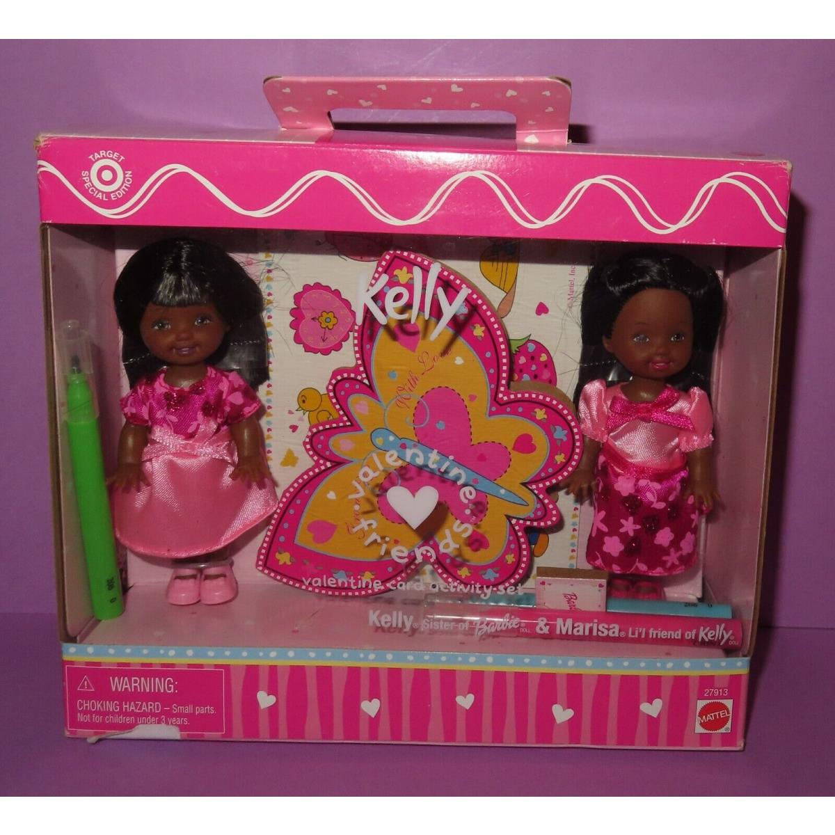 Barbie Valentine Friends Kelly Doll AA African American 27913 Marisa Mattel 2000