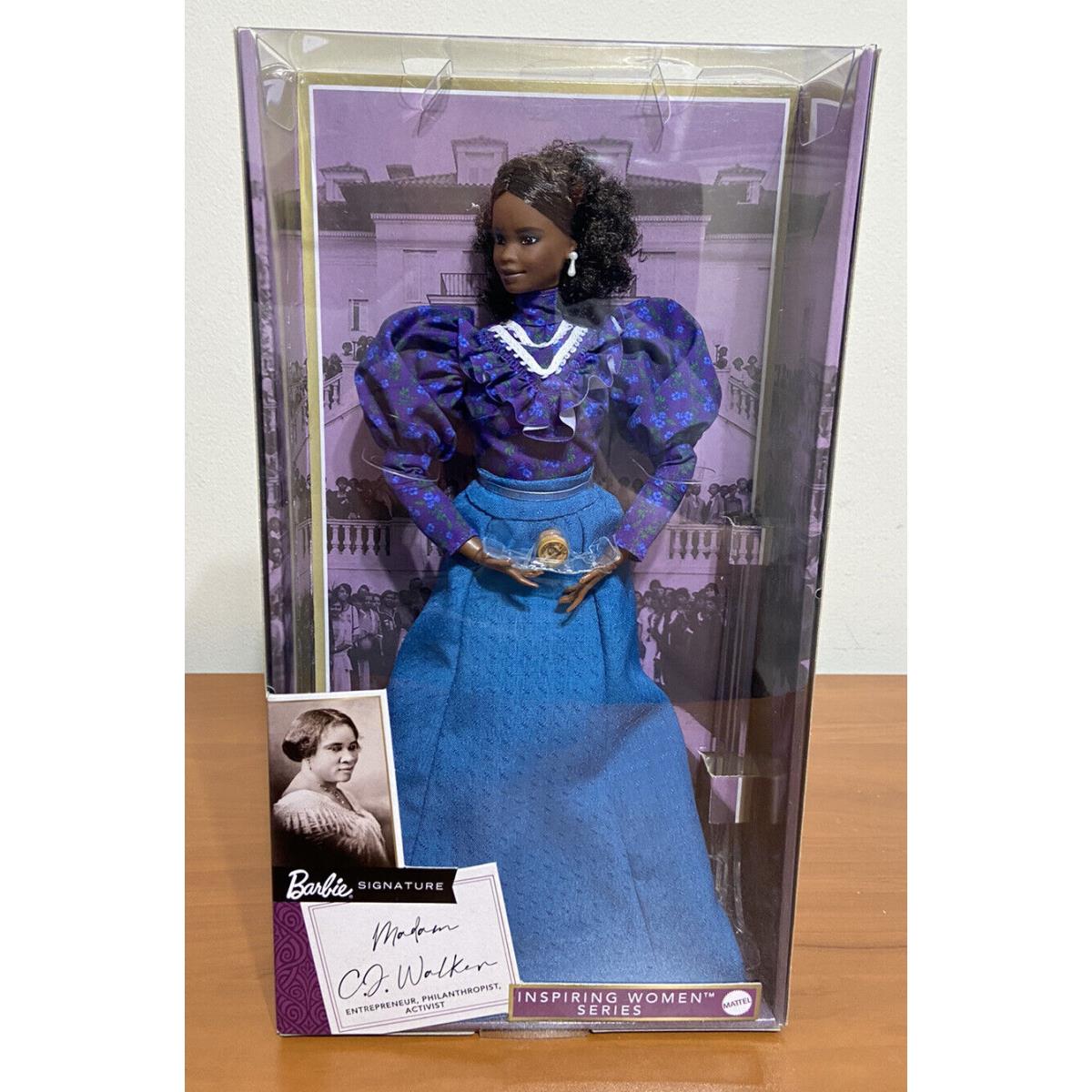 Madam C.j. Walker Barbie Signature Doll Inspiring Women Series Mattel