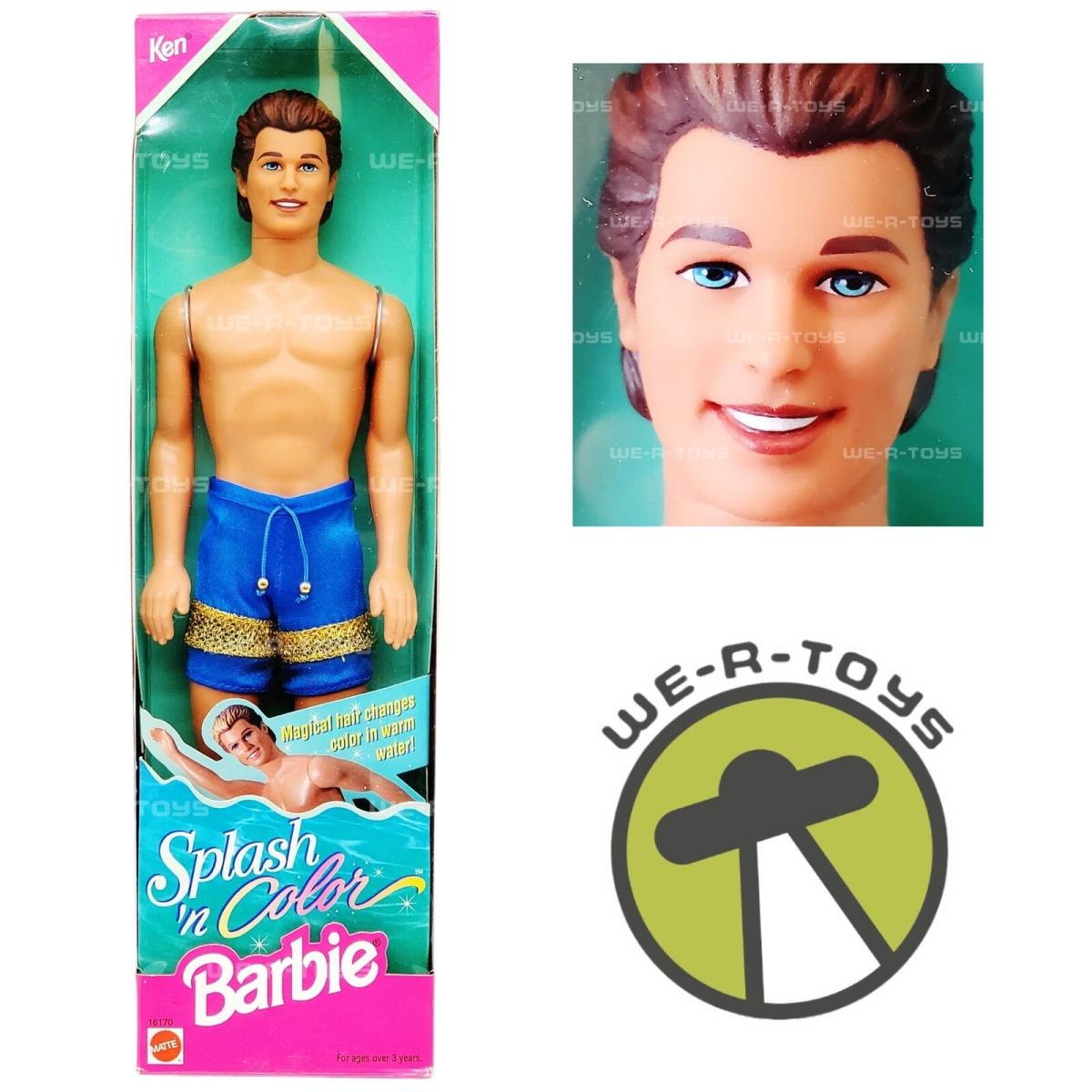 Barbie Splash `n Color Ken Doll 1996 Mattel 16170