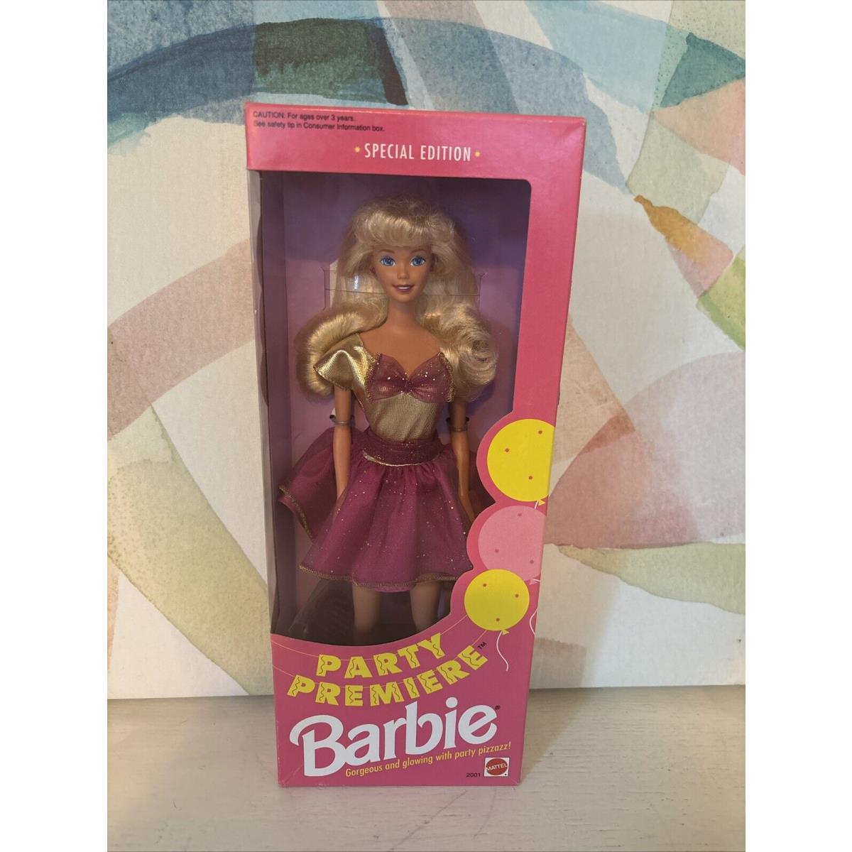 1992 Party Premiere Barbie Puppe / Special Edition / Mattel 2001