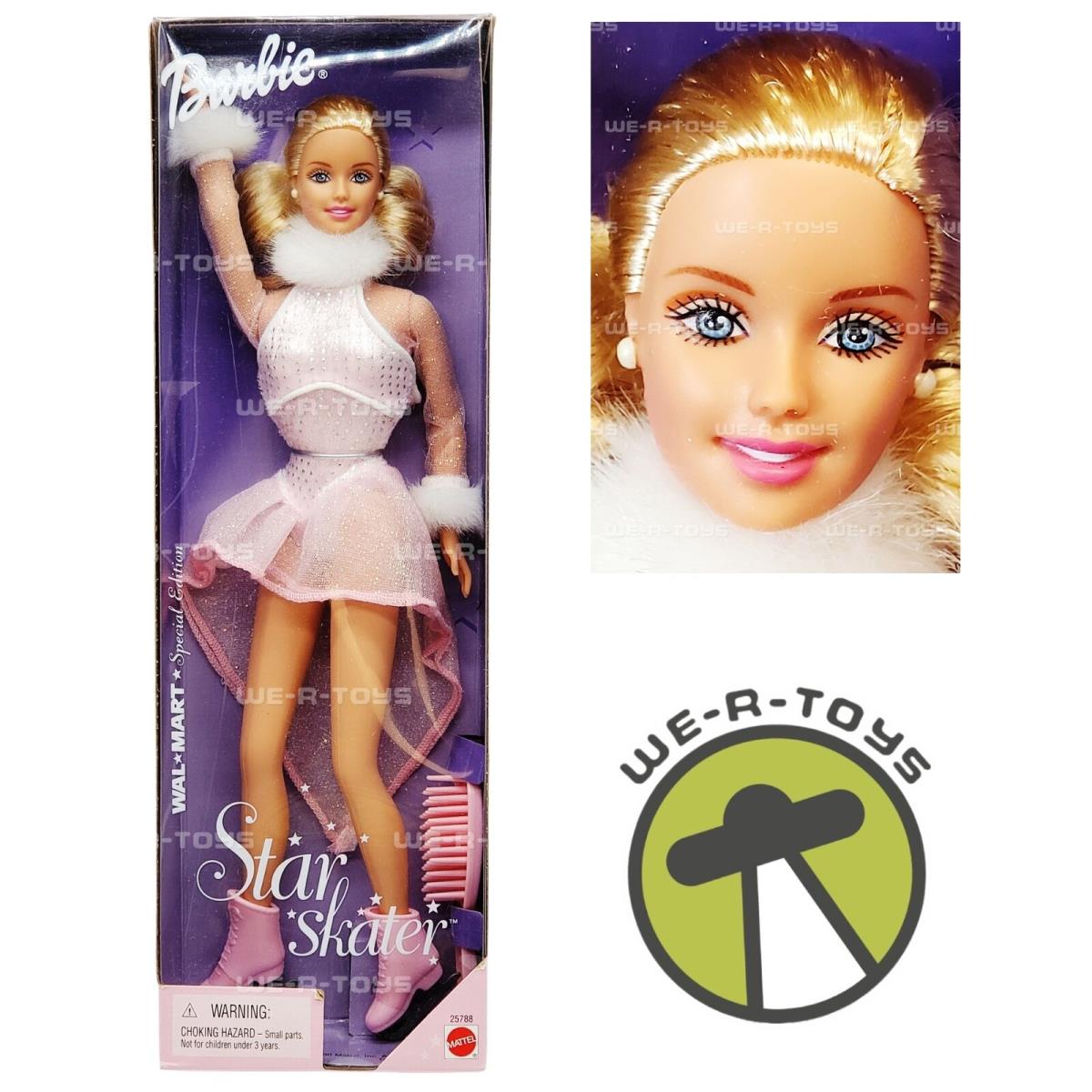 Star Skater Barbie Doll Walmart Special Edition 2000 Mattel No. 25788 Nrfb