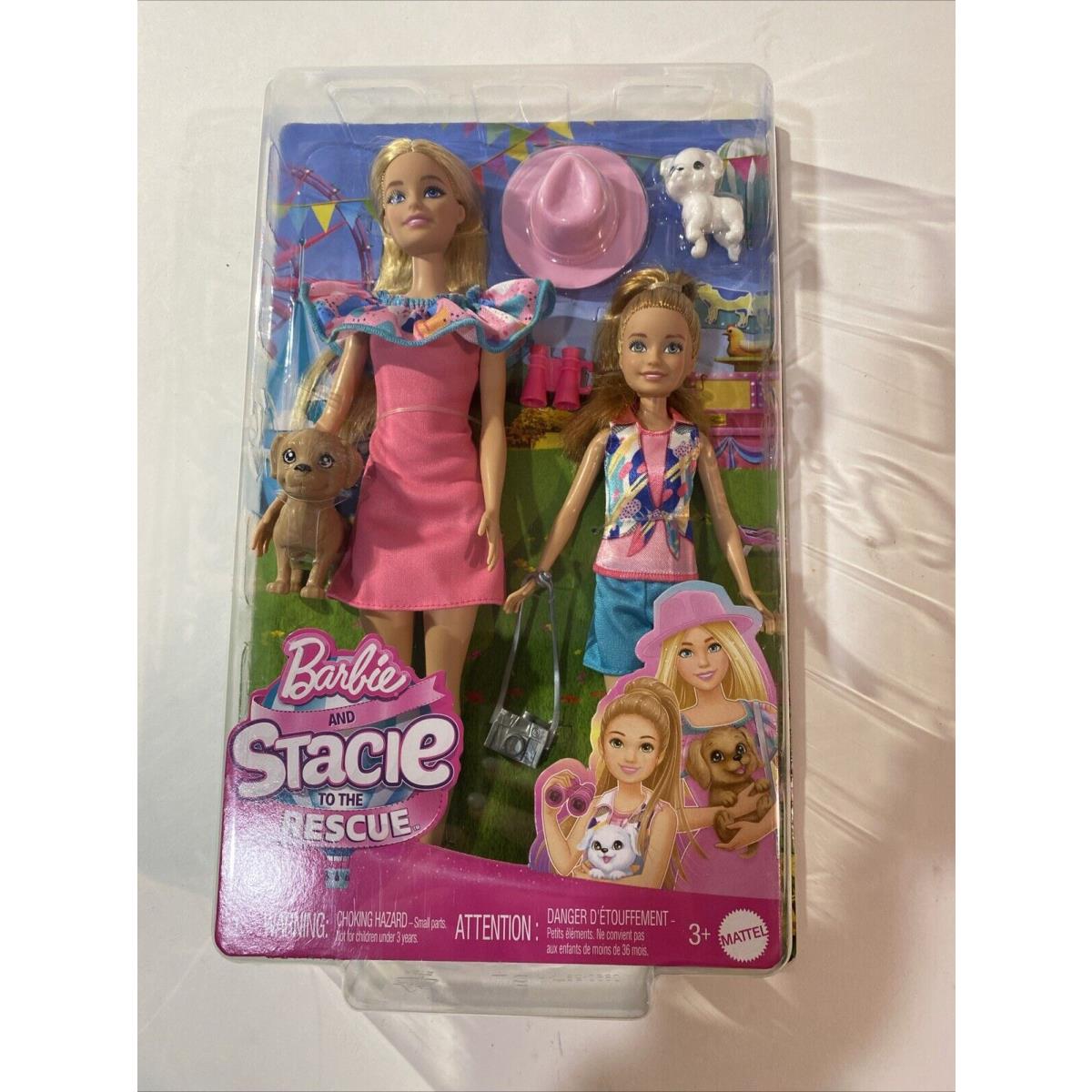 Barbie and Stacie to The Rescue Doll Set with 2 Pet Dogs Accessories