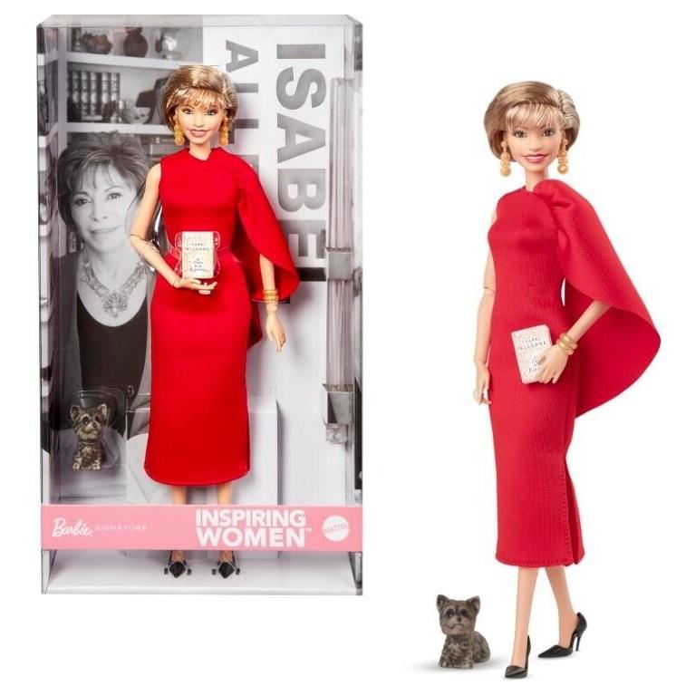 2024 Inspiring Women Isabel Allende Barbie Mnrfb Shipper HRM45 IN Stock Now