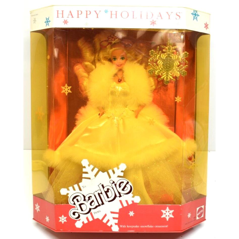 1989 Happy Holidays Barbie Doll Special Edition Snowflake Ornament