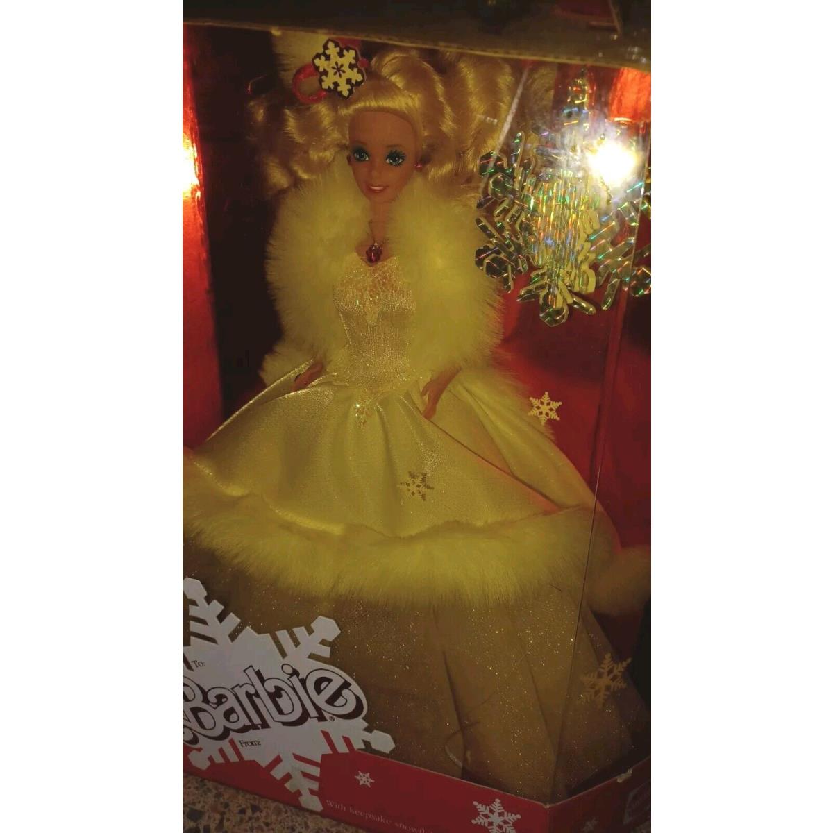 Vintage 1989 Special Edition Happy Holidays Barbie Doll 3523