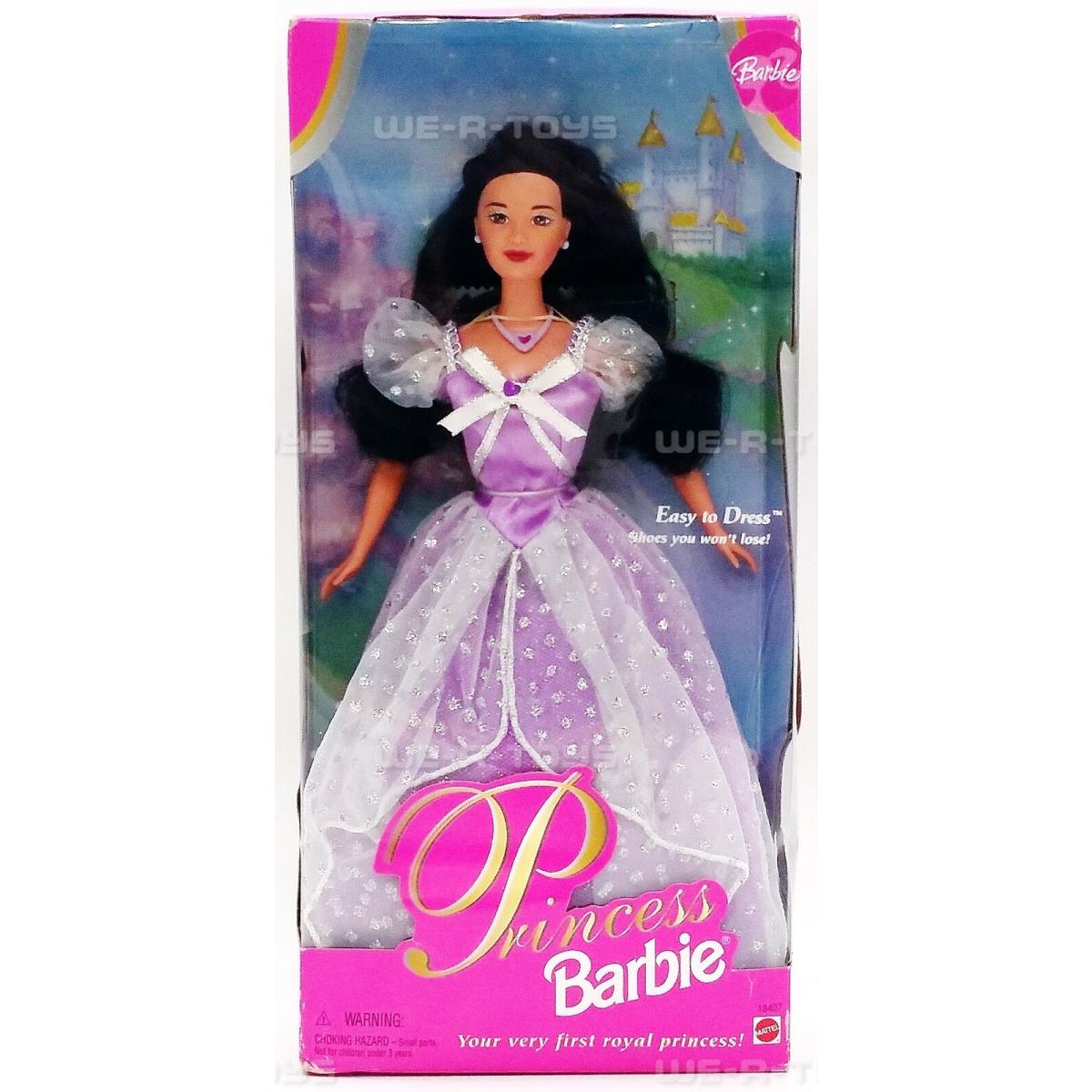 Princess Barbie Doll Black Hair 1997 Mattel 18407