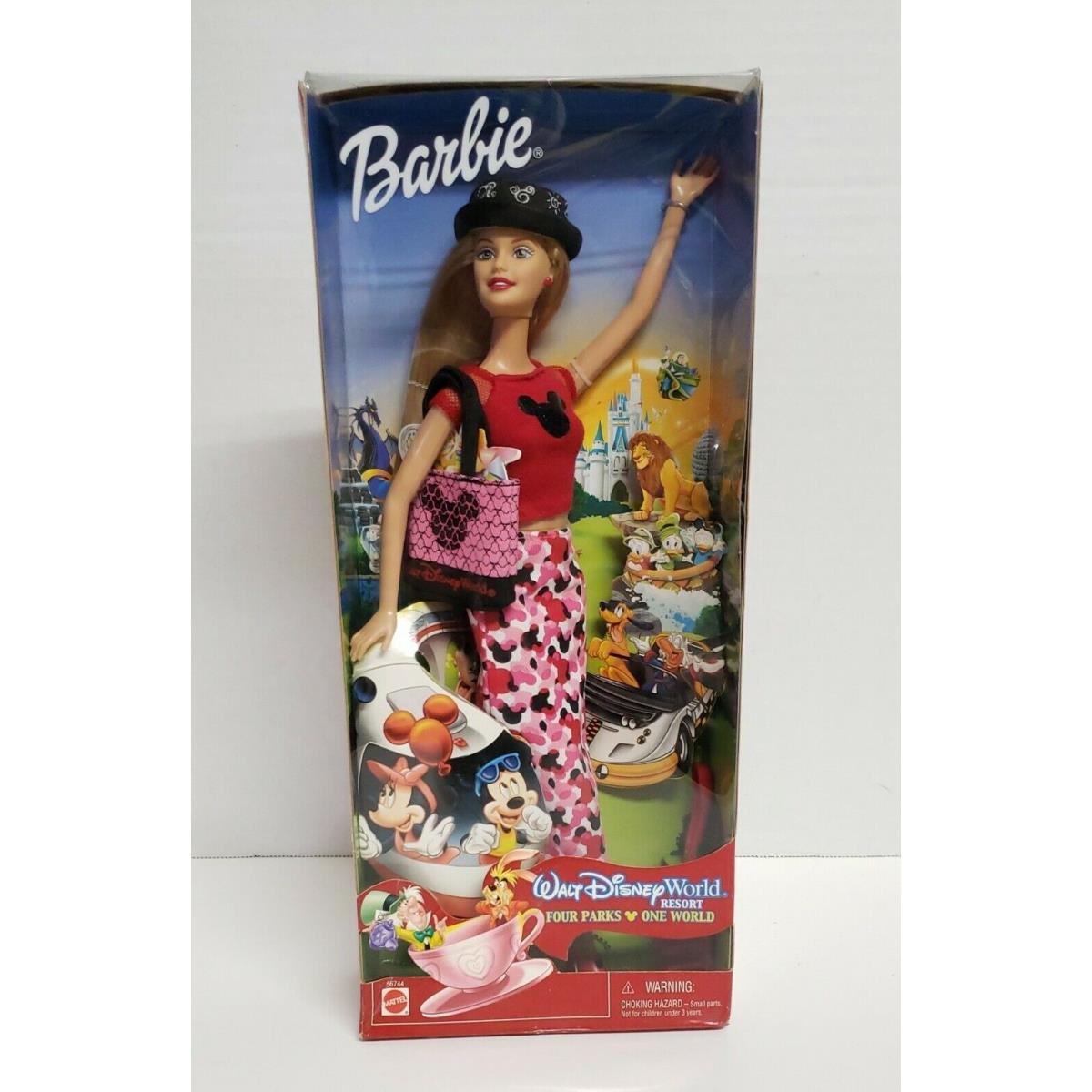 Walt Disney World Resort Mattel Barbie Four Parks One World 2002 56744 Nrfb