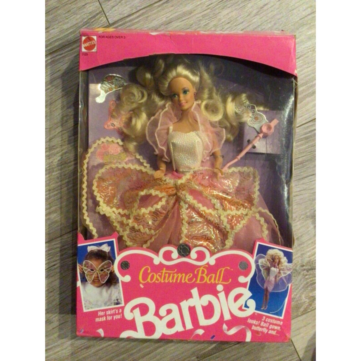 Vintage 1990 Costume Ball Barbie Doll