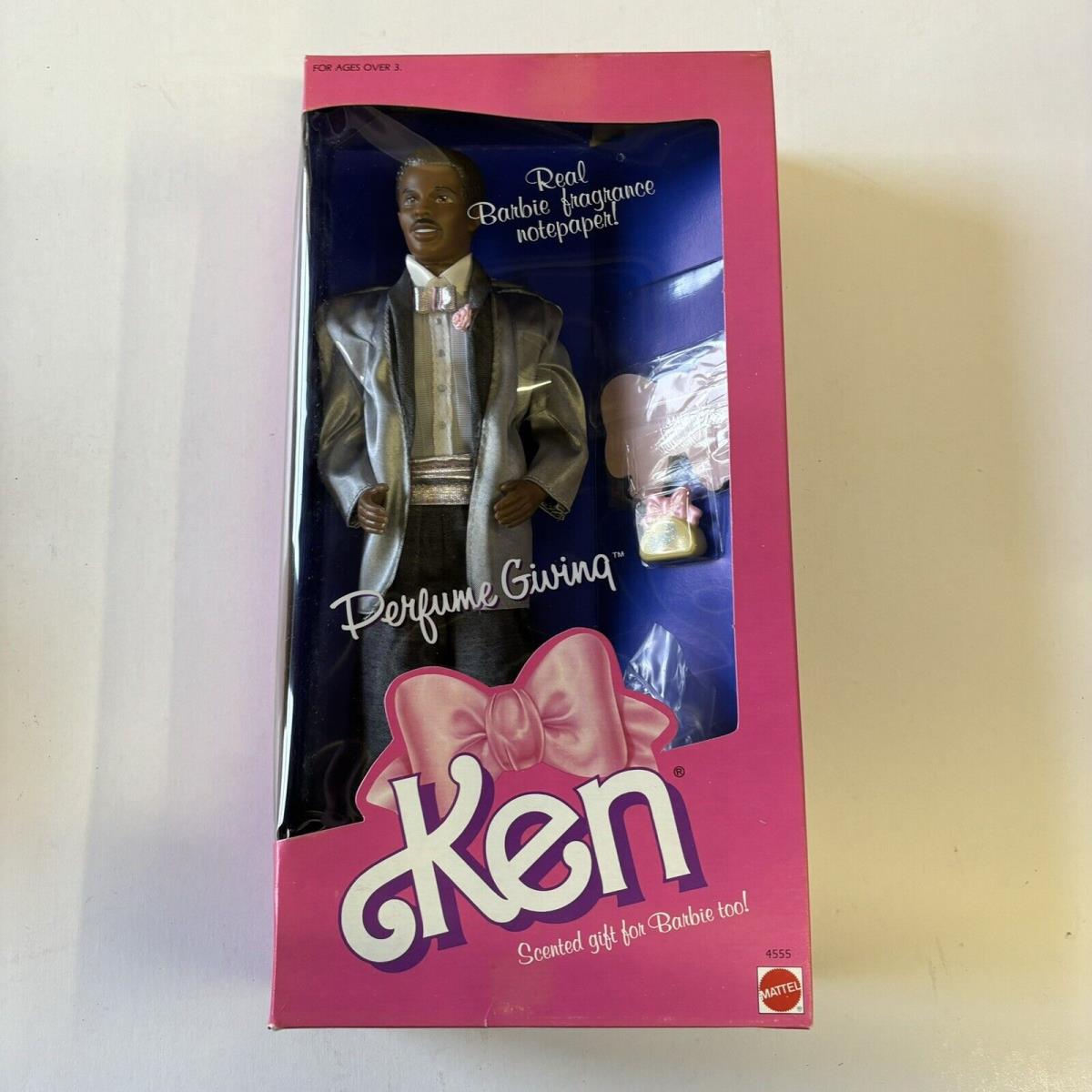 Vintage Barbie 1987 Perfume Giving Ken Doll Mattel 4555 African American