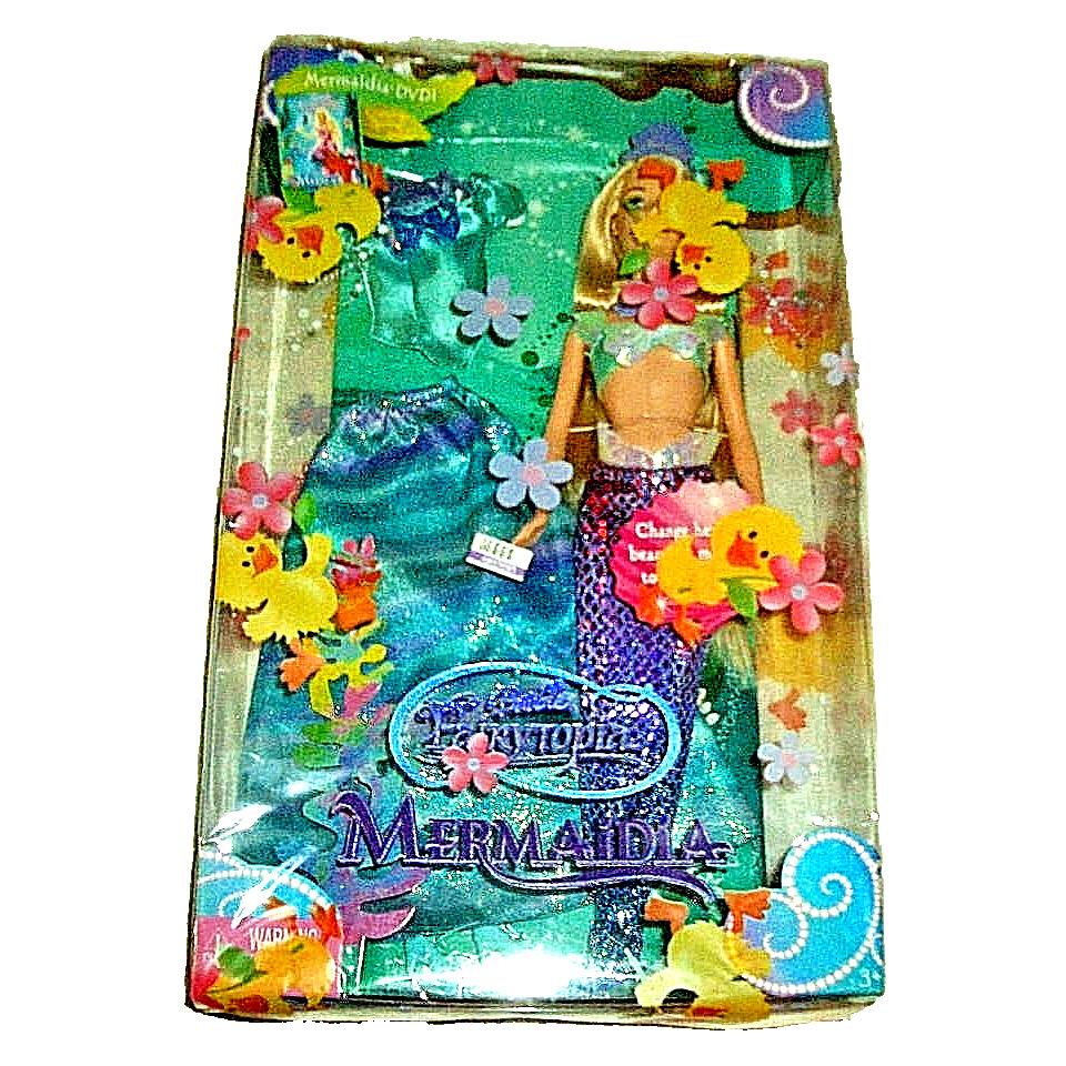 Barbie-rare-htf-fairytopia Series Mermaidia Elina Doll J7434-2005-NEW-NRFB