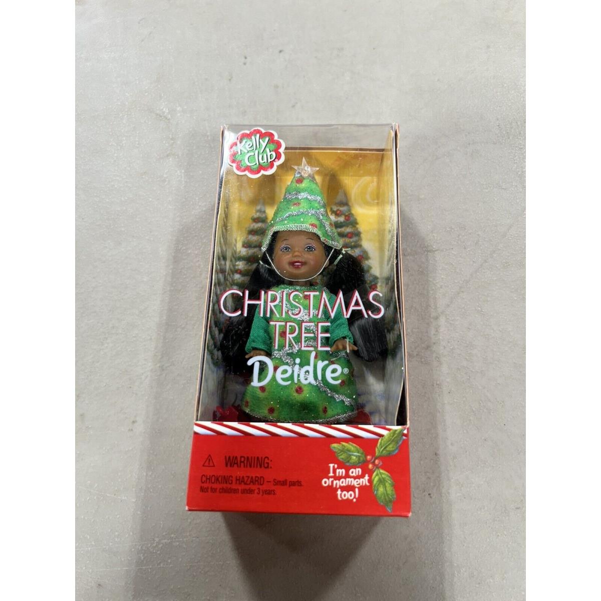 Kelly Club Christmas Tree Deidre Doll Barbie Mattel 2001 African American D27 2