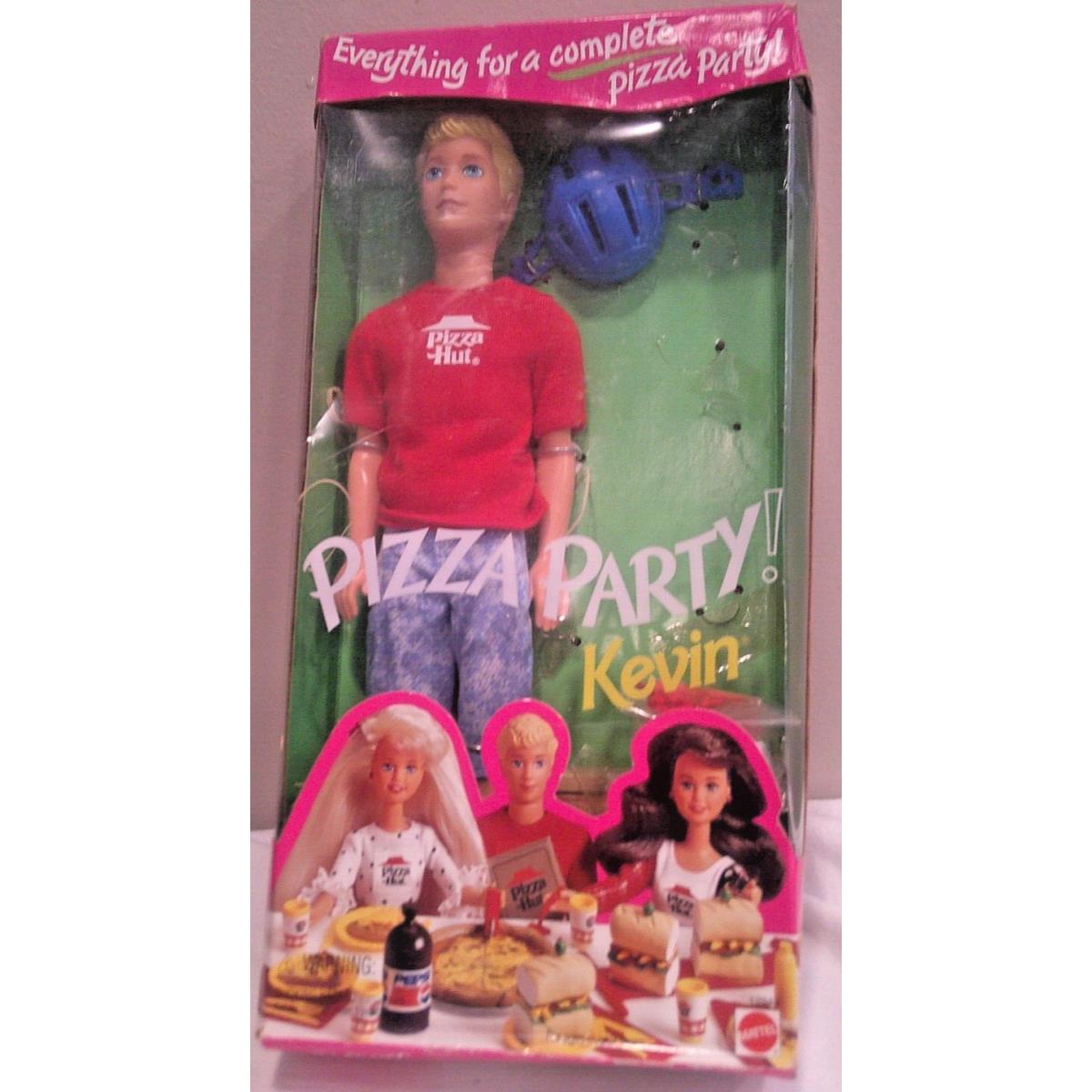 Mib Nrfb Pizza Party Kevin Barbie Doll Pizza Hut 12944 Circa 1994