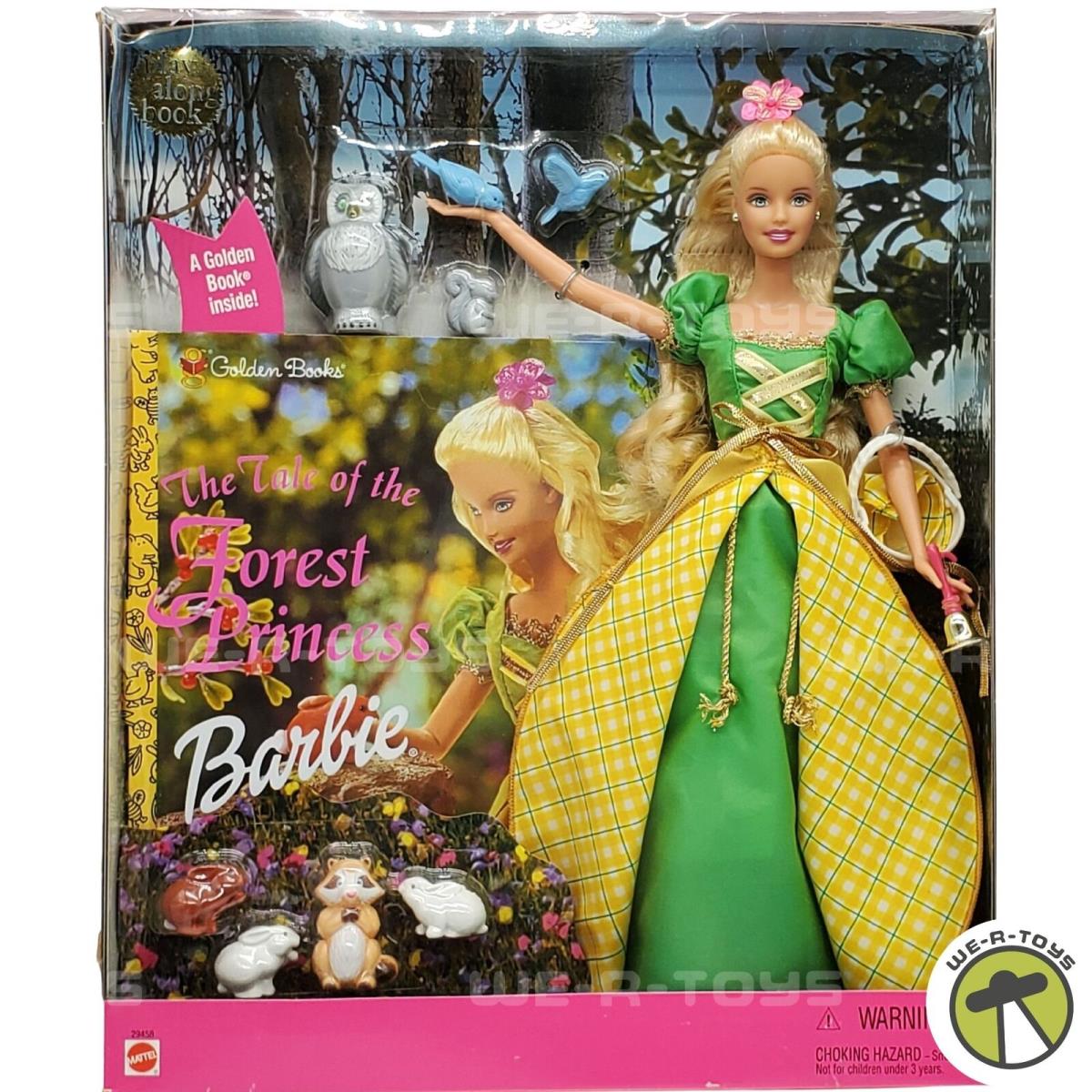 The Tale of The Forest Princess Barbie Doll with A Golden Book 2000 Mattel 29458