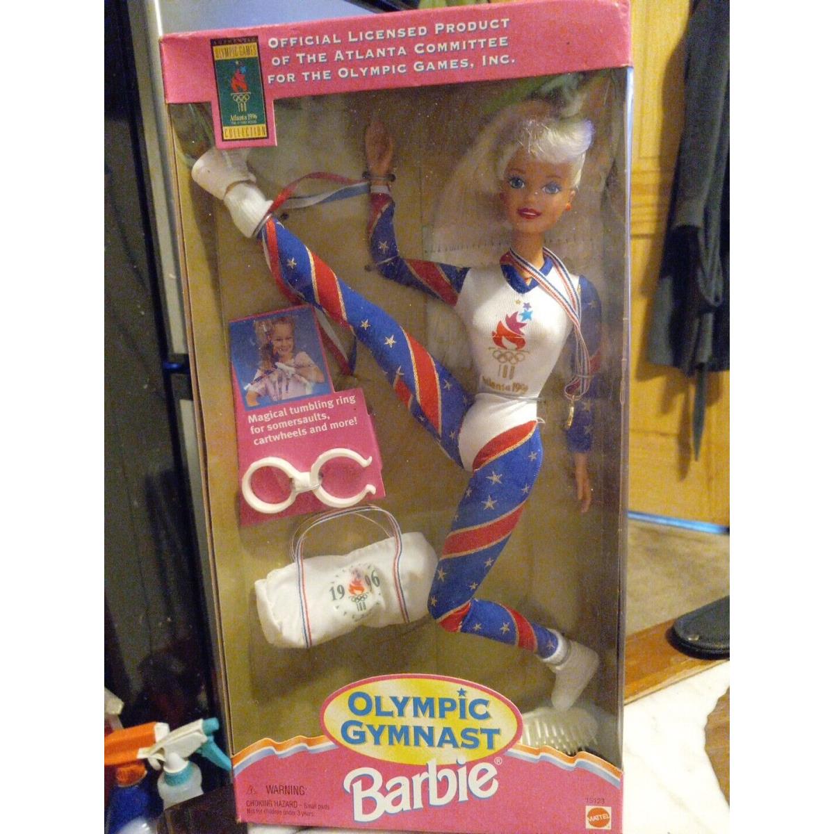 Mattel Barbie Doll 1995 Olympic Gymnast 1996 Atlanta 15123 Vintage