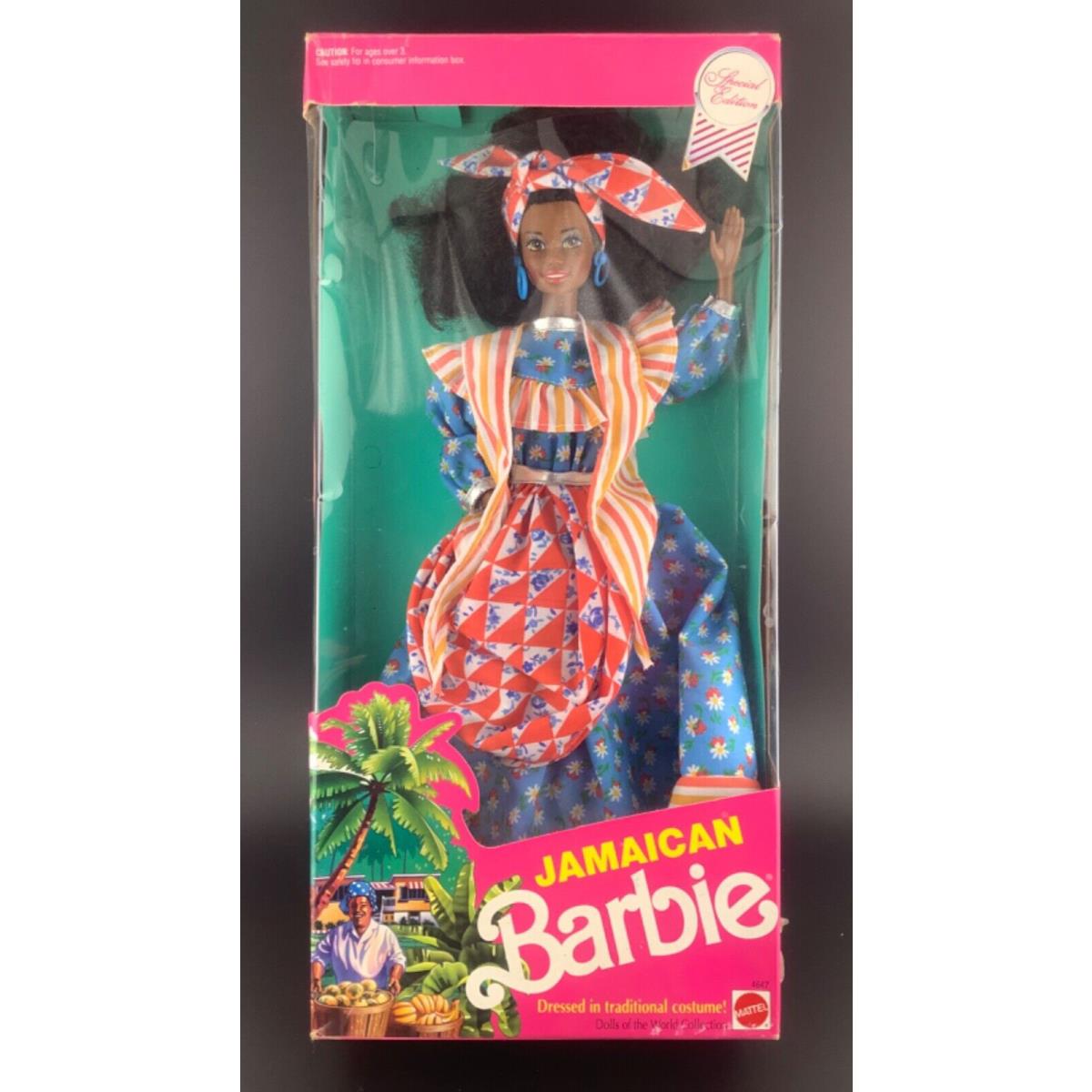 Vintage 1991 Mattel Jamaican Barbie Doll 4647 Dolls Of The World Special Edition