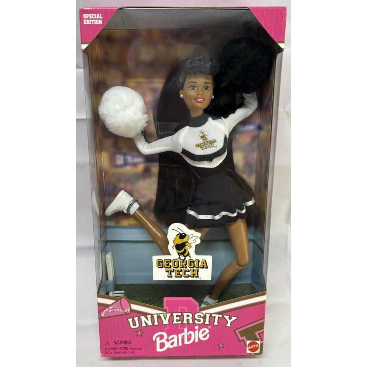 Nrfb Vtg 1996 University Barbie Georgia Tech 19427 African American Cheerleader