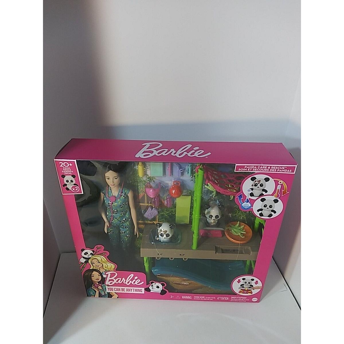 Barbie Panda Care and Rescue Vet Doll Playset Gift Quality Ships Fast