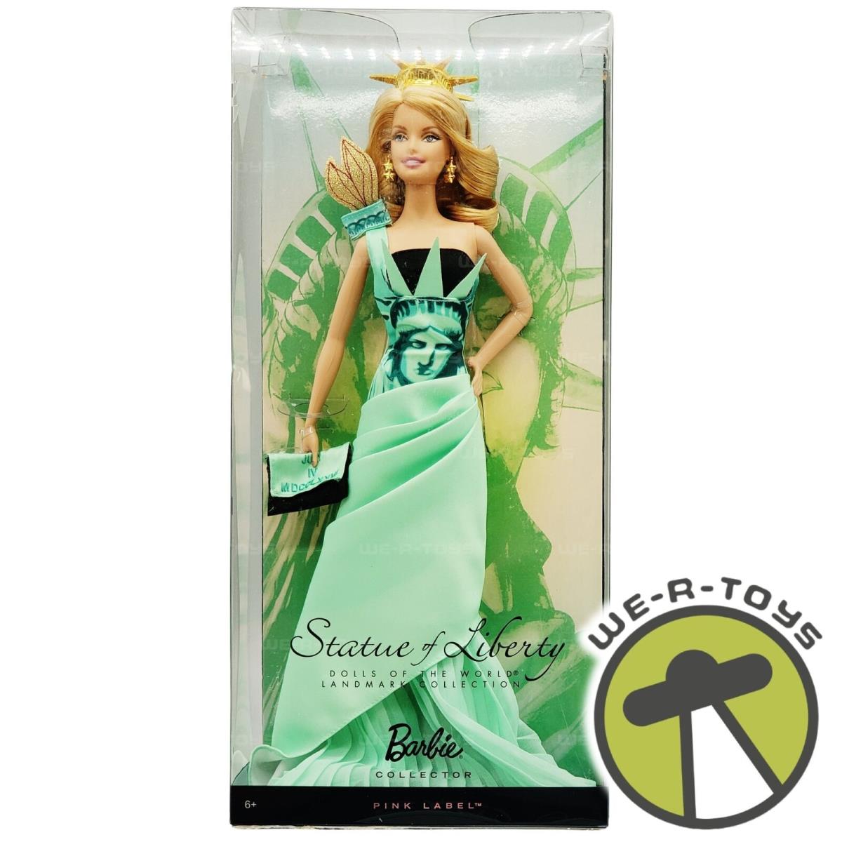 Statue of Liberty Barbie Doll Landmark Collection Pink Label 2009 Mattel T3770