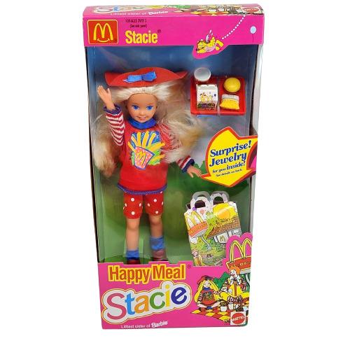 Vintage 1993 Mcdonald`s Barbie Happy Meal Stacie Doll 11474 Nrfb Box