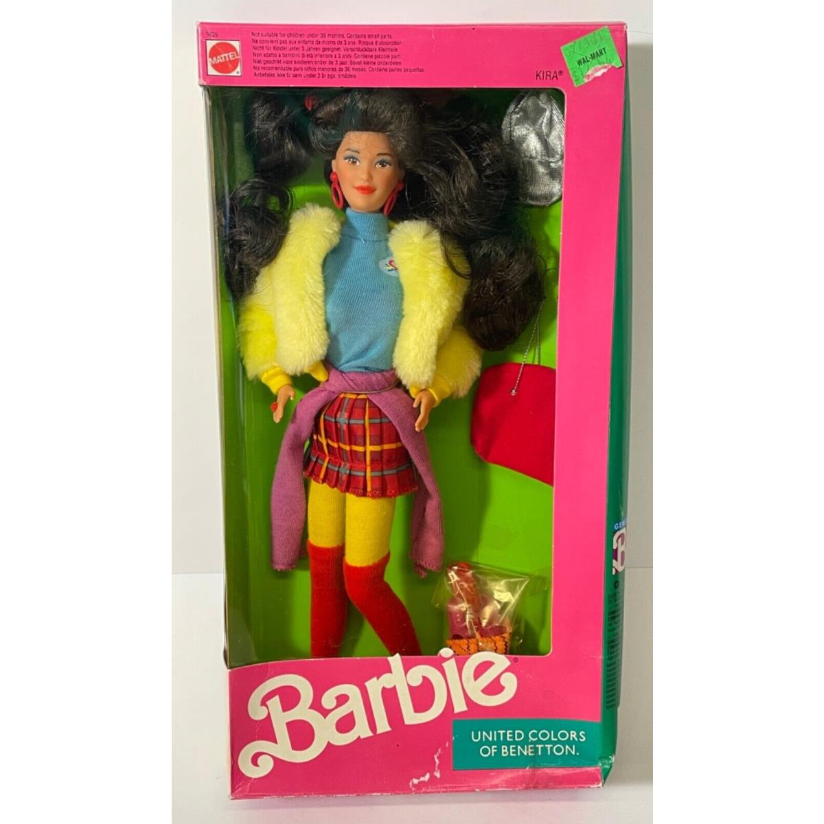 Barbie United Colors OF Benetton Kira Doll 9409 Mattel 1990 Nrfb