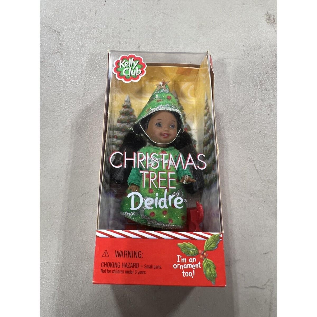 Kelly Club Christmas Tree Deidre Doll Barbie Mattel 2001 African American D27 3