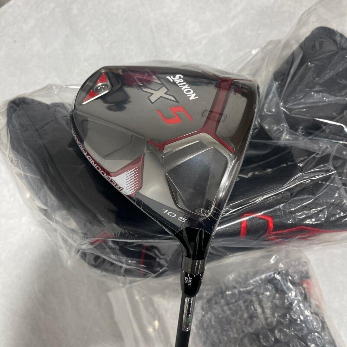 New/ Srixon ZX5 Driver 10.5 RH - Hzrud Smoke Black Stiff Flex W/hc Tool