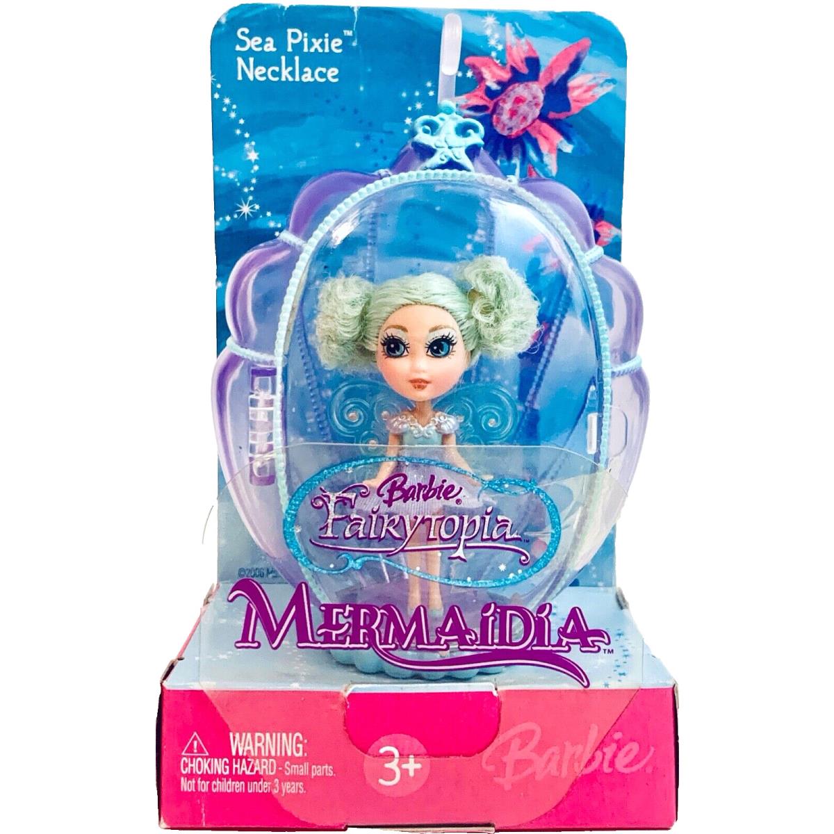 Mattel 2006 Barbie Fairytopia Mermaidia Sea Pixie 2.5 Doll Necklace Age 3 Up