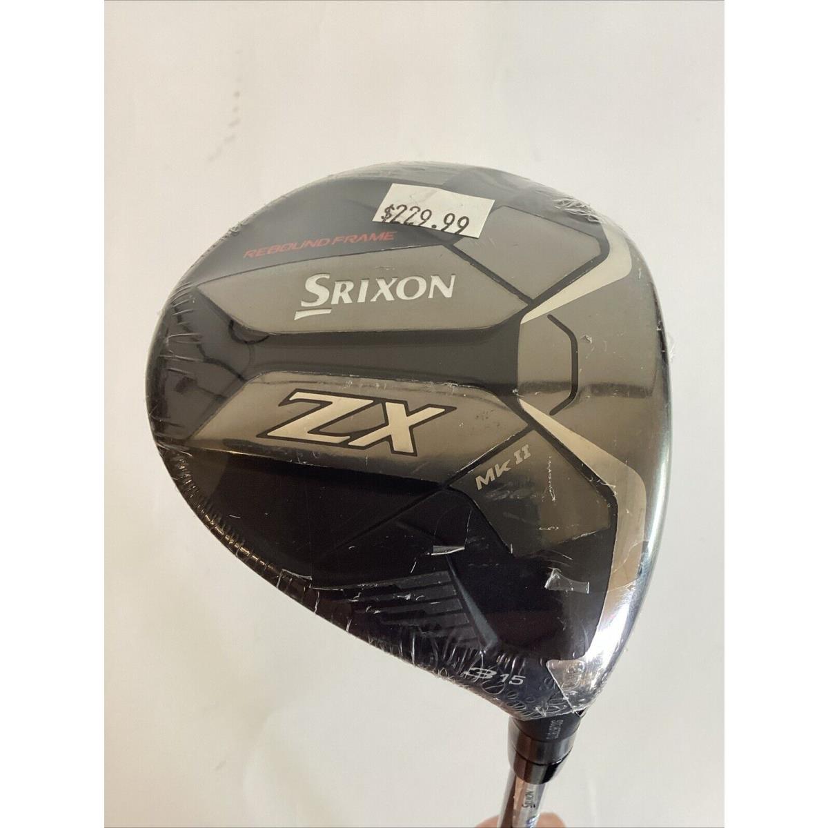 Srixon ZX Mk-ii Fairway 3 Wood 15 with Hzrdus Smoke Rdx 6.0 Stiff Graphite