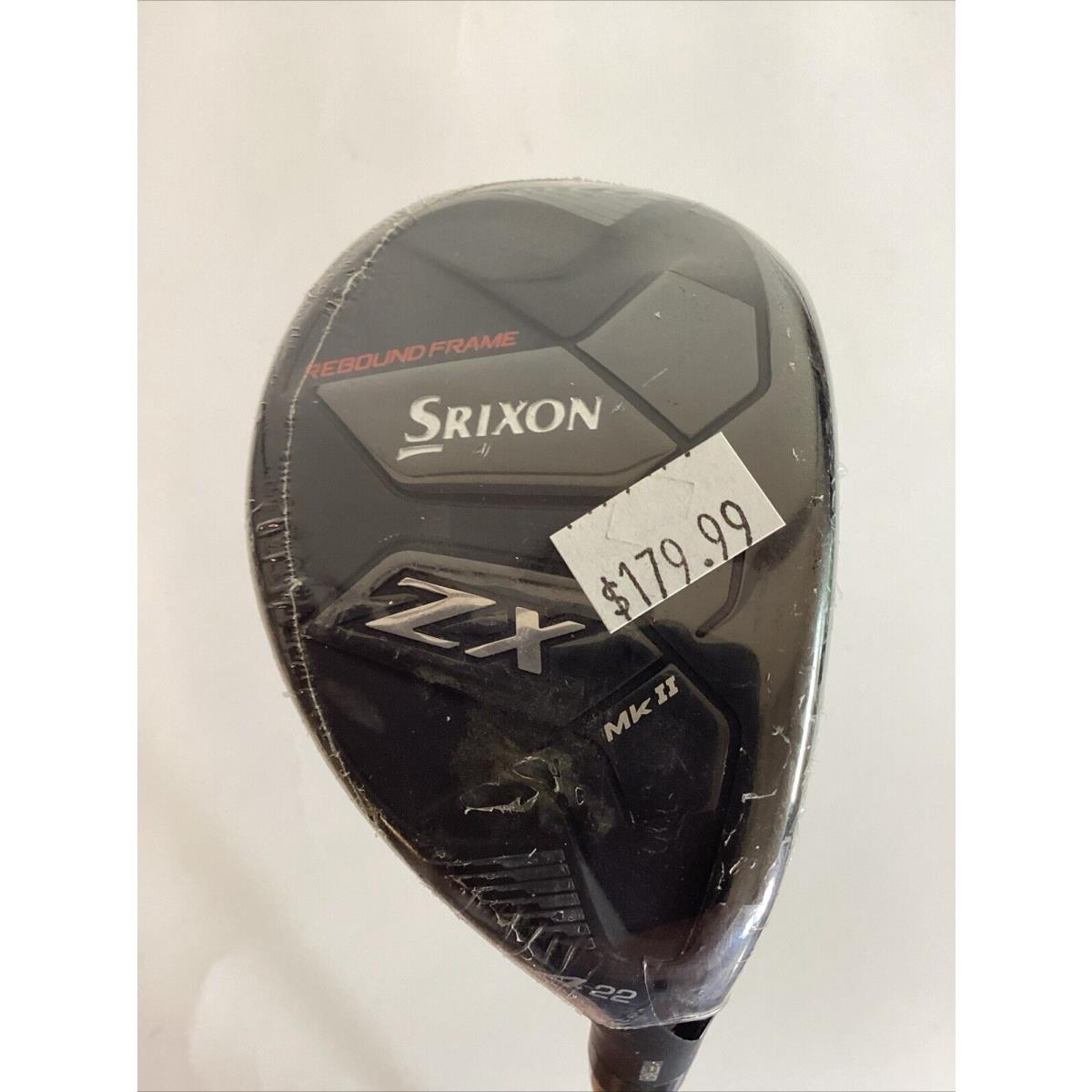 Srixon ZX Mk-ii 4-Hybrid 22 with Hzrdus Smoke Rdx 5.5 Regular Graphite