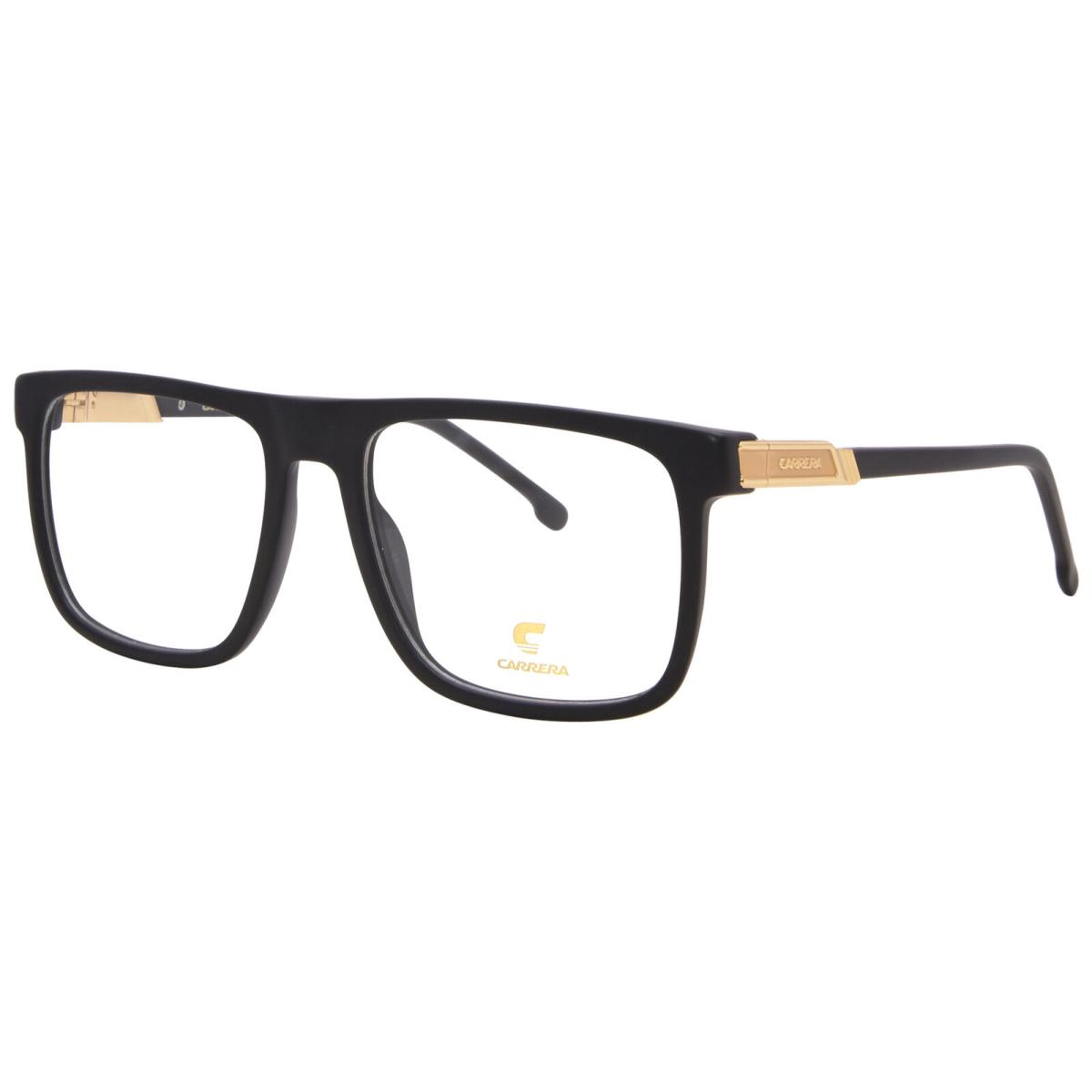 Carrera 1136 003 Eyeglasses Men`s Matte Black Full Rim Rectangle Shape 56mm