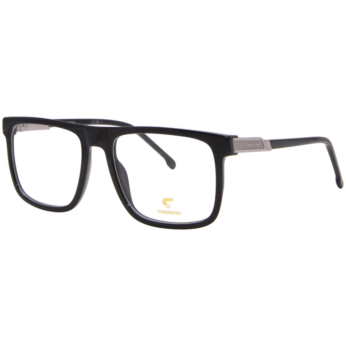 Carrera 1136 807 Eyeglasses Men`s Black Full Rim Rectangle Shape 56mm