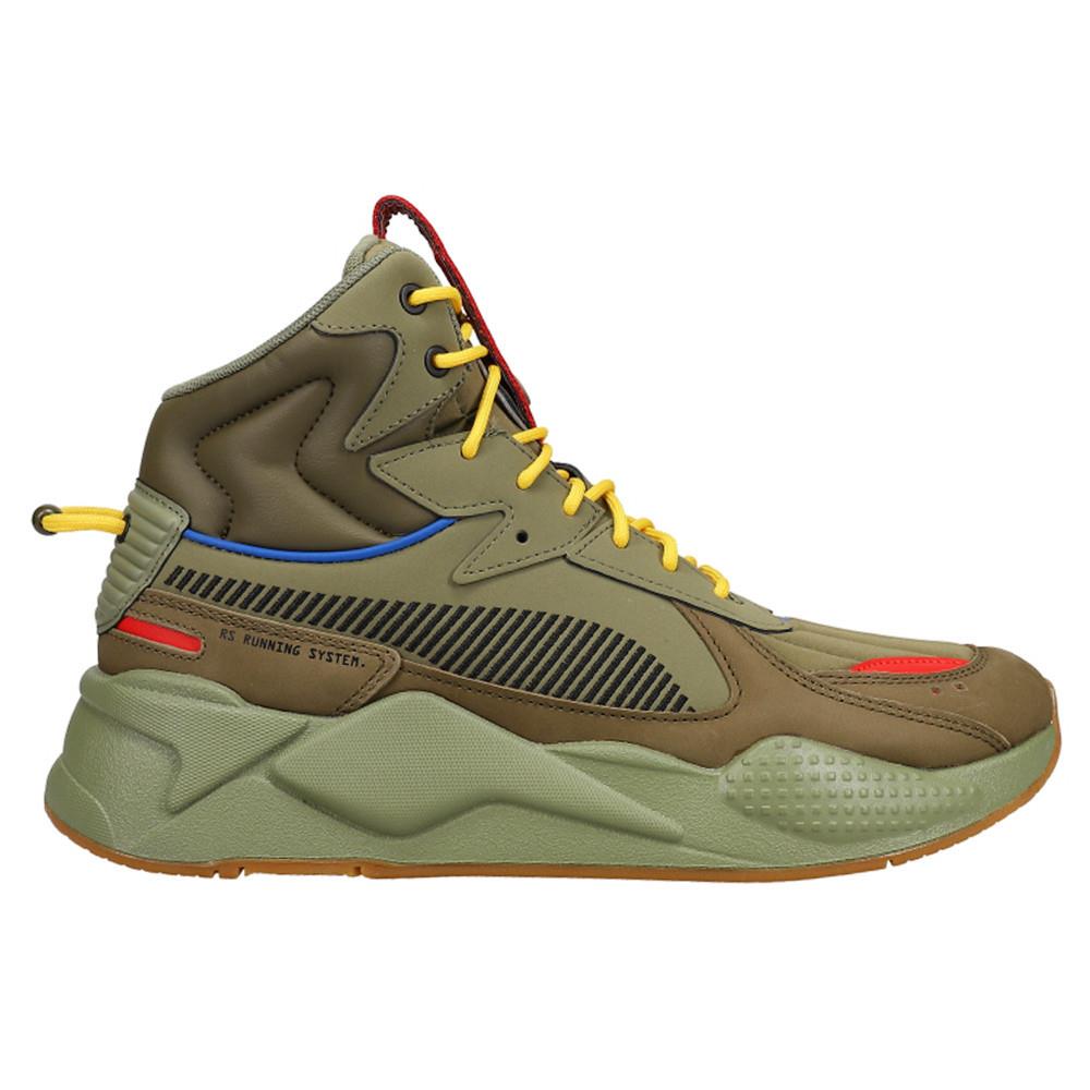 Puma Rsx Mid C Militia Lace Up Mens Size 11.5 M Sneakers Casual Shoes 380422-01 - Green