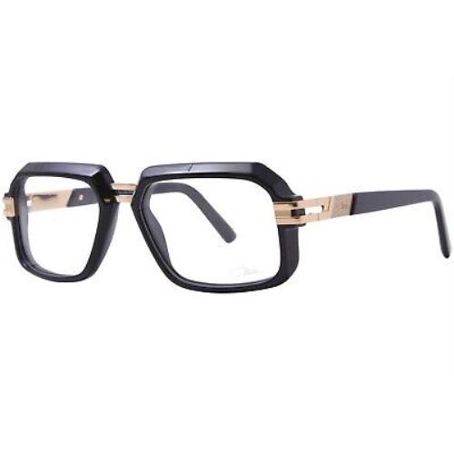 Cazal Eyeglasses 6004 001 Black/gold Rectangular Full Rim Optical Frame 56-MM