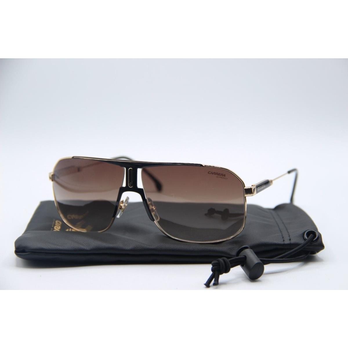 Carrera 1043/S 2M2HA Black Gold Sunglasses W/case 65-12