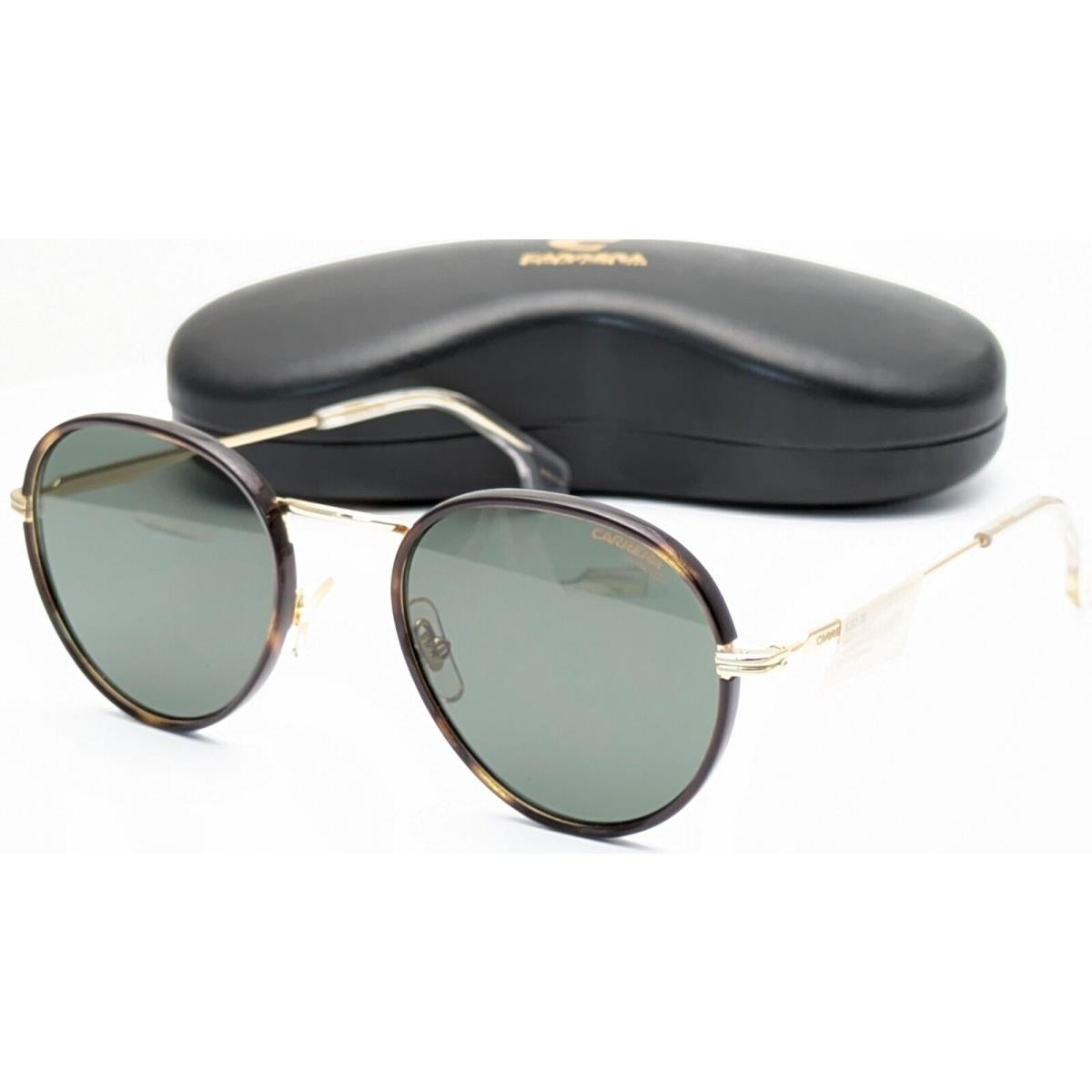 Carrera 151/S Pefqt Gold Green Round Unisex Sunglasses 52mm