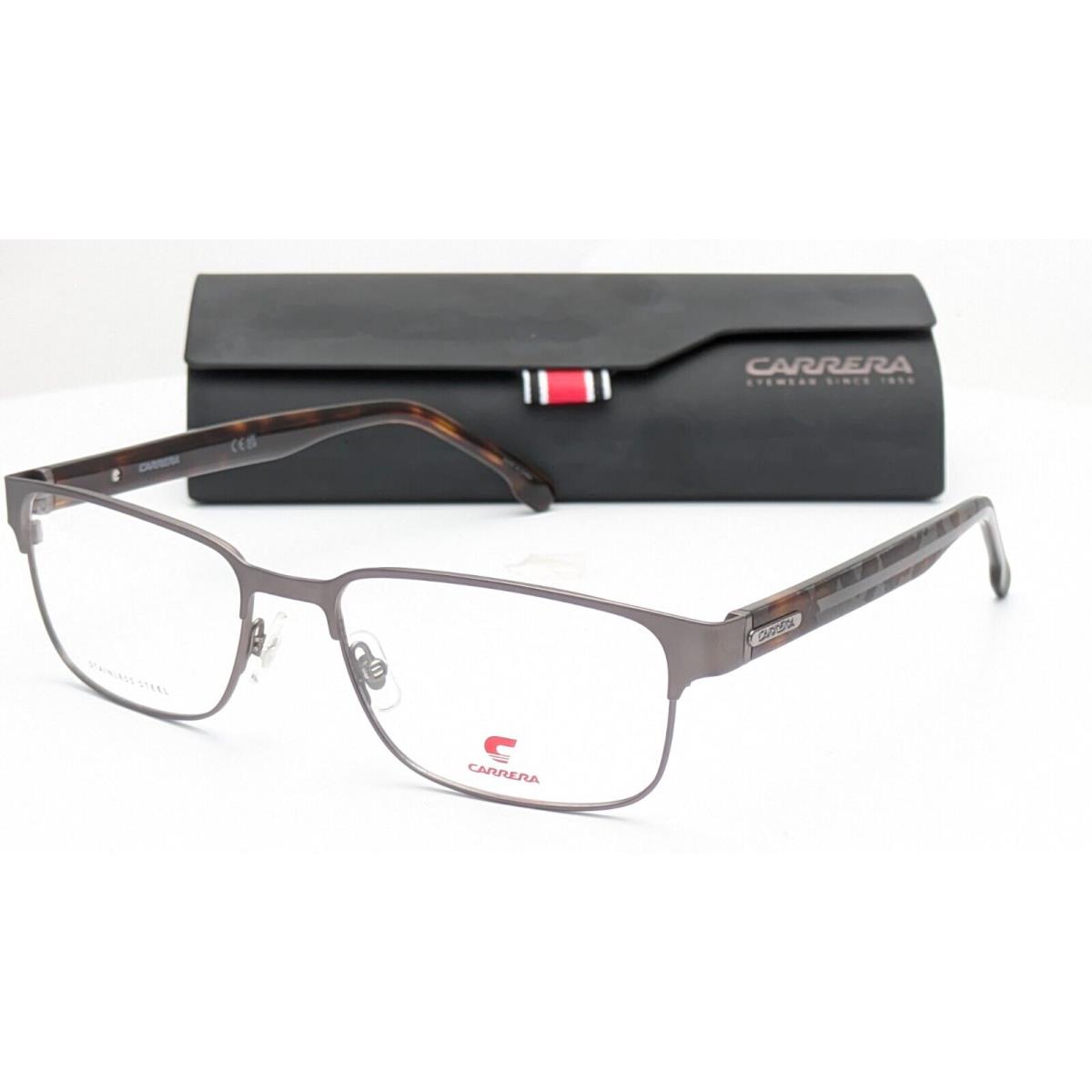 Carrera 8891 Cag Matte Dark Ruthenium Havana Rectangle Mens Eyeglasses 56mm