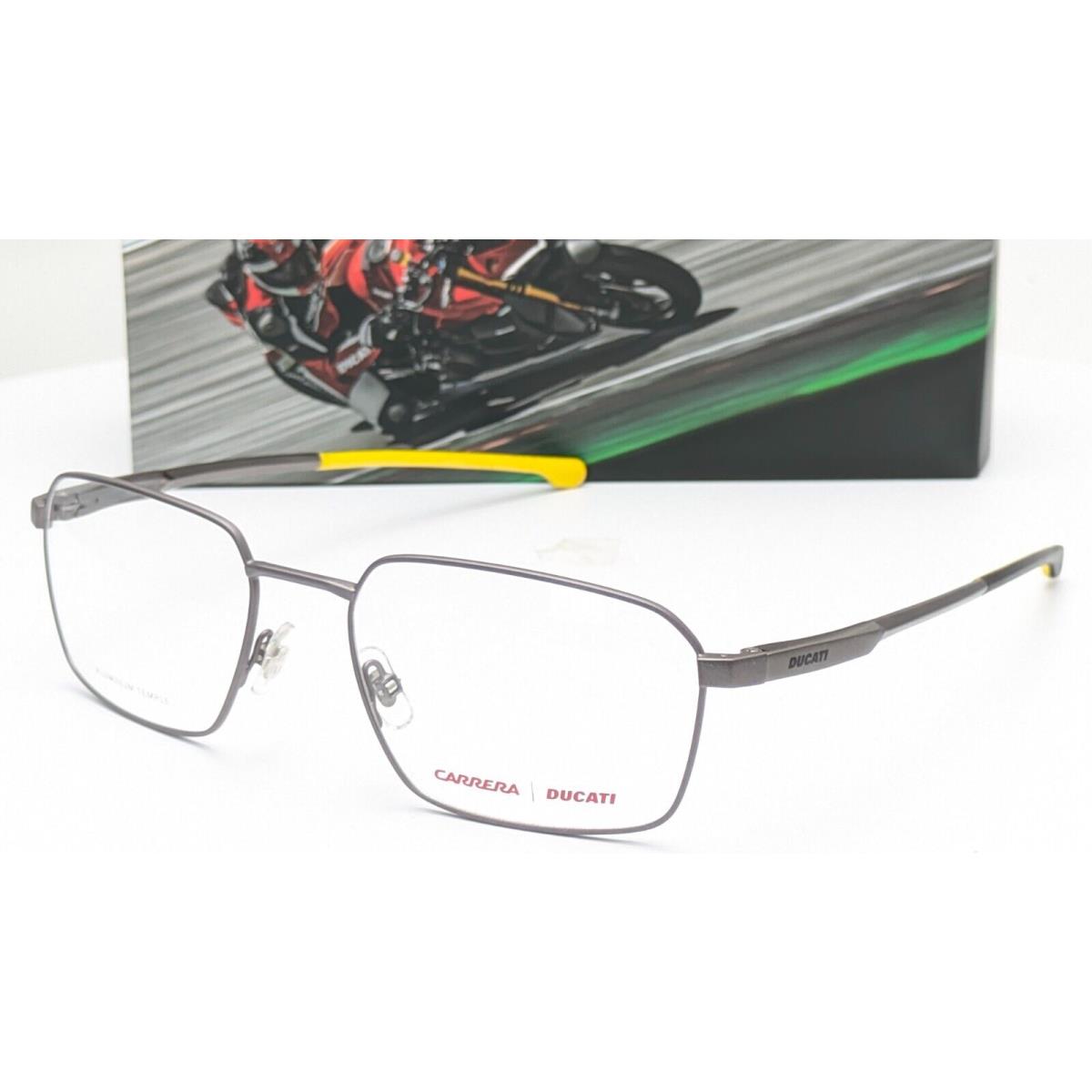 Carrera Ducati Carduc 040 R80 Matte Dark Ruthenium Rectangle Men Eyeglasses 55mm