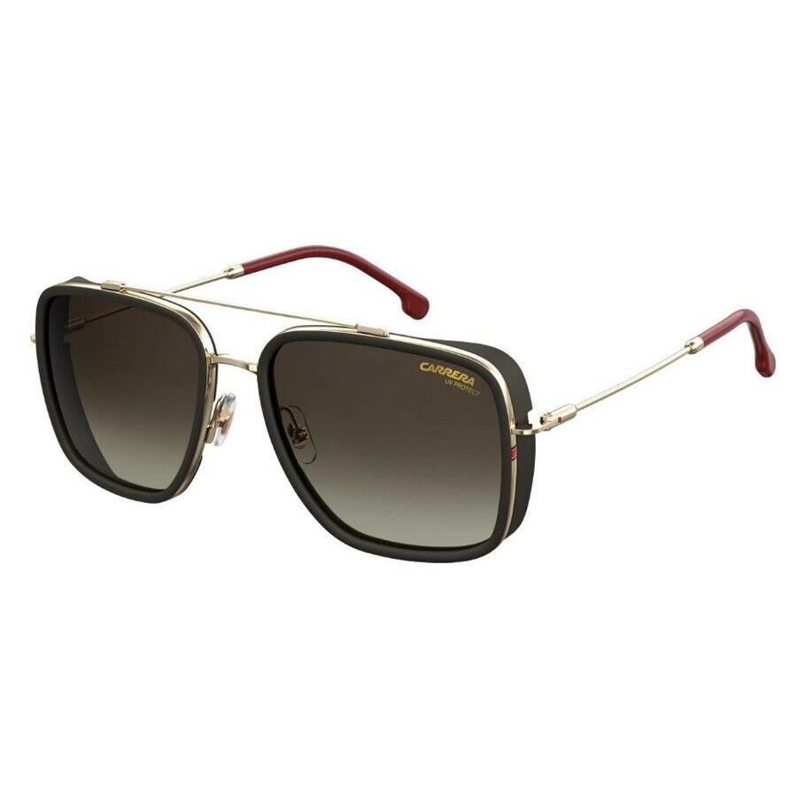 Carrera 207/S AU2/HA Matte Black Red Gold Sunglasses