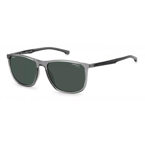 Carrera Carduc 004/S R6S 57 Sunglasses Gray Black Frame Green Lenses 57mm