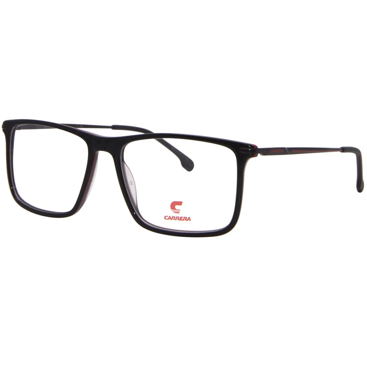 Carrera 8905 Oit Eyeglasses Men`s Black/red Full Rim Rectangle Shape 54mm