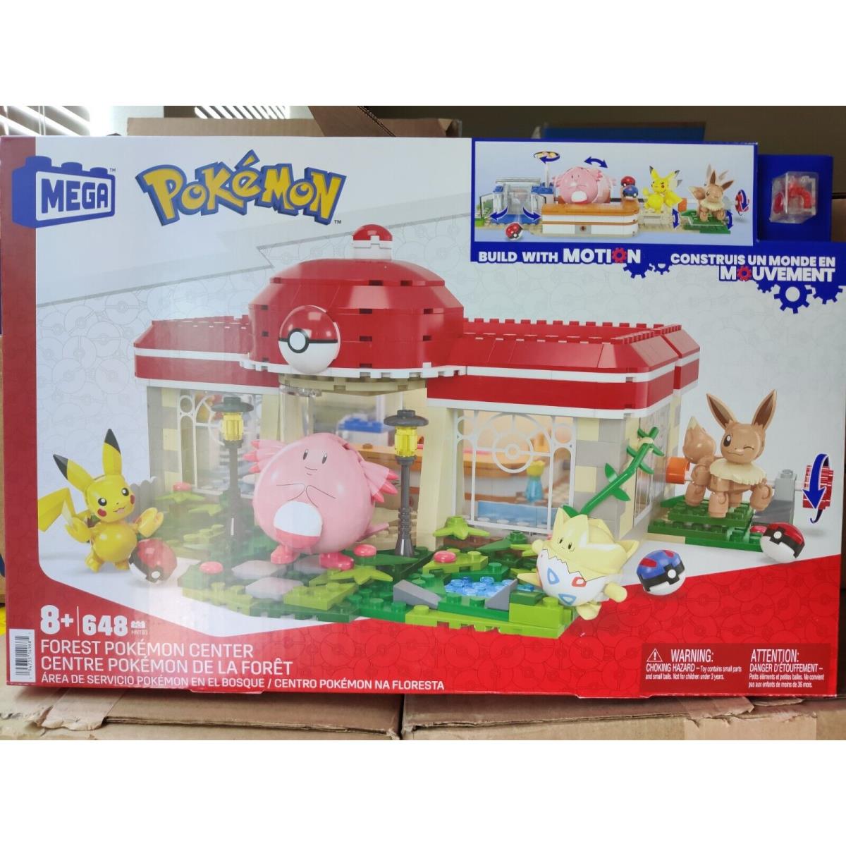 Mega Construx Forest Pokemon Center 648pc Chansey Pikachu