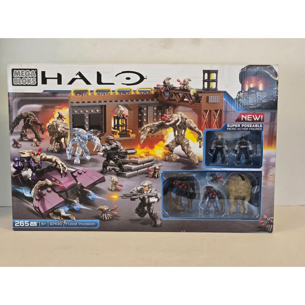 Halo Mega Bloks Flood Invasion 97430 Retired/rare 2014 Set