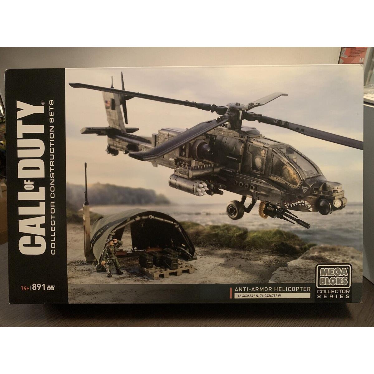 Call Of Duty Mega Bloks Anti Armor Helicopter Collector Series 891 Pcs