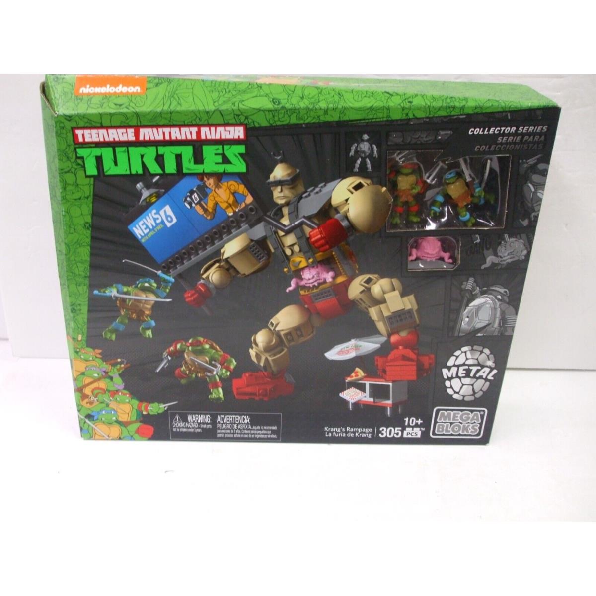 Mega Bloks - Teenage Mutant Ninja Turtles Krang`s Rampage - 305 Pieces - Nisb