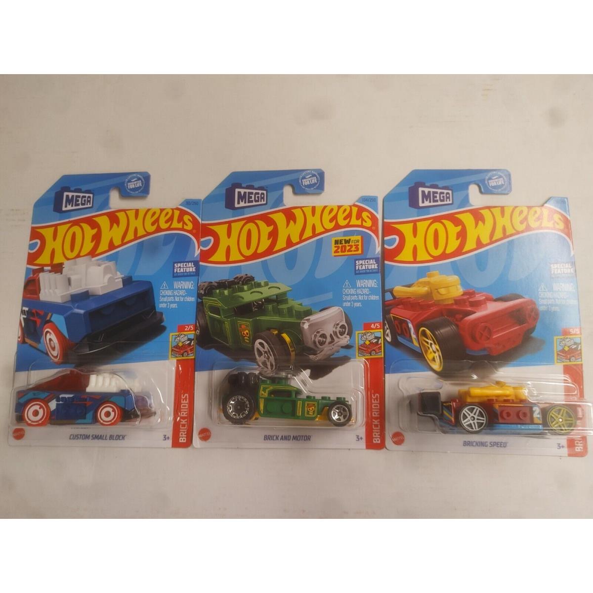 2023 Hot Wheels Mega Blocks Brick 2 4 and 5