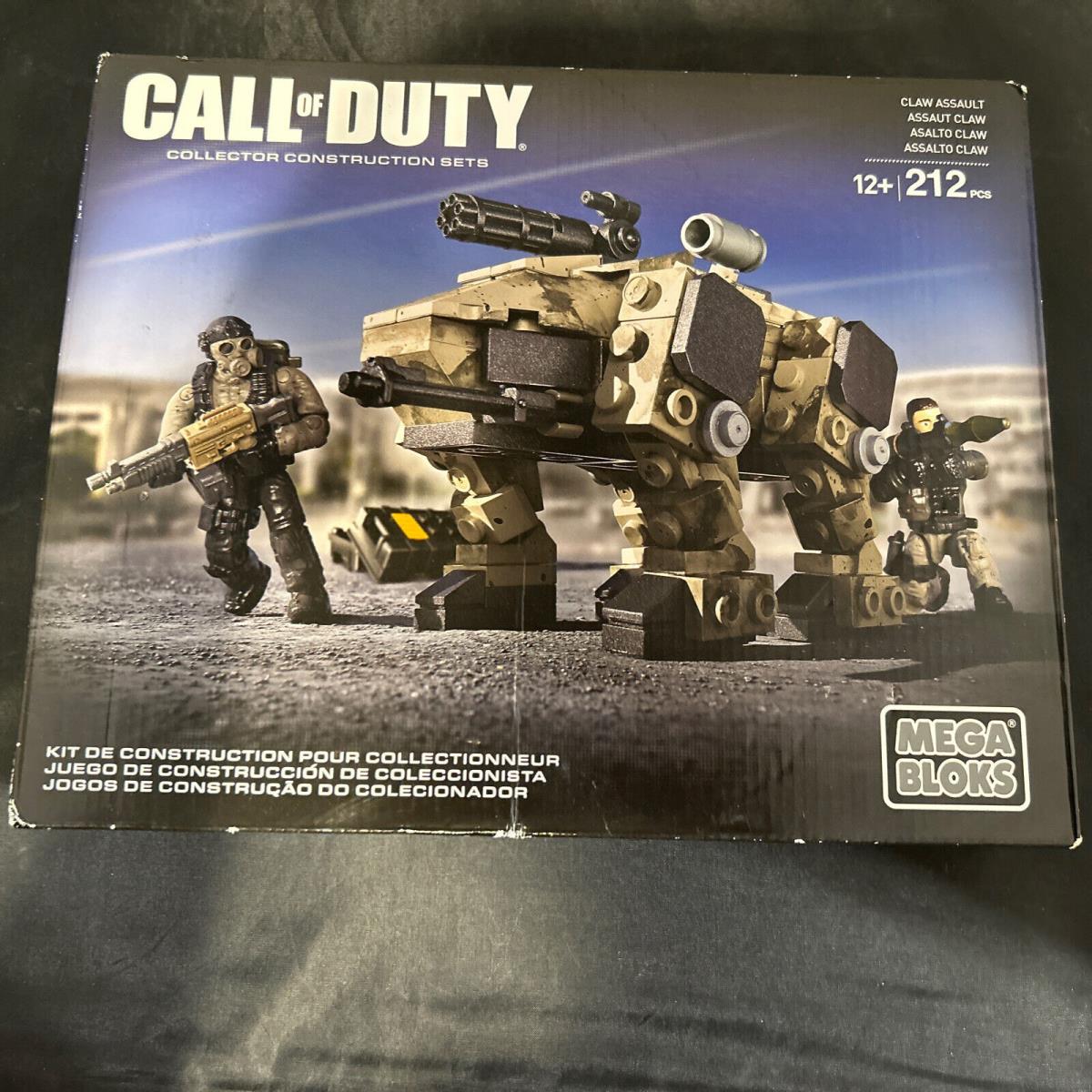 Retired Rare Mega Bloks Call of Duty Claw Assault Combat Robot Mule Fig Set